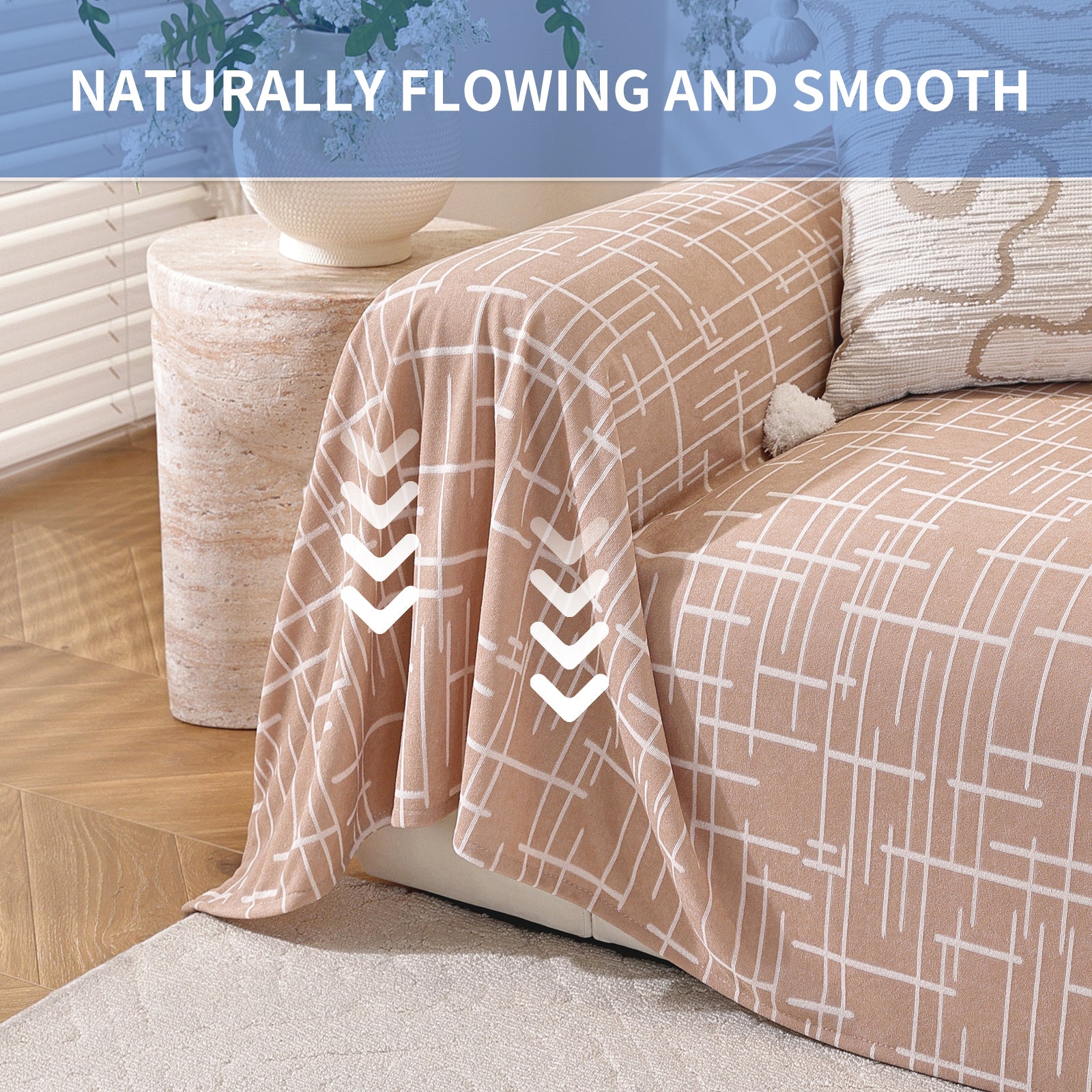 Ystyle 1-Seater Sofa Cover with Armrests, 180x230 CM, Universal Sofa Protector, Decorative Armchair Slipcover, Ideal as Furniture Throw, Full-Cover Anti-Stain Sofa Sheet