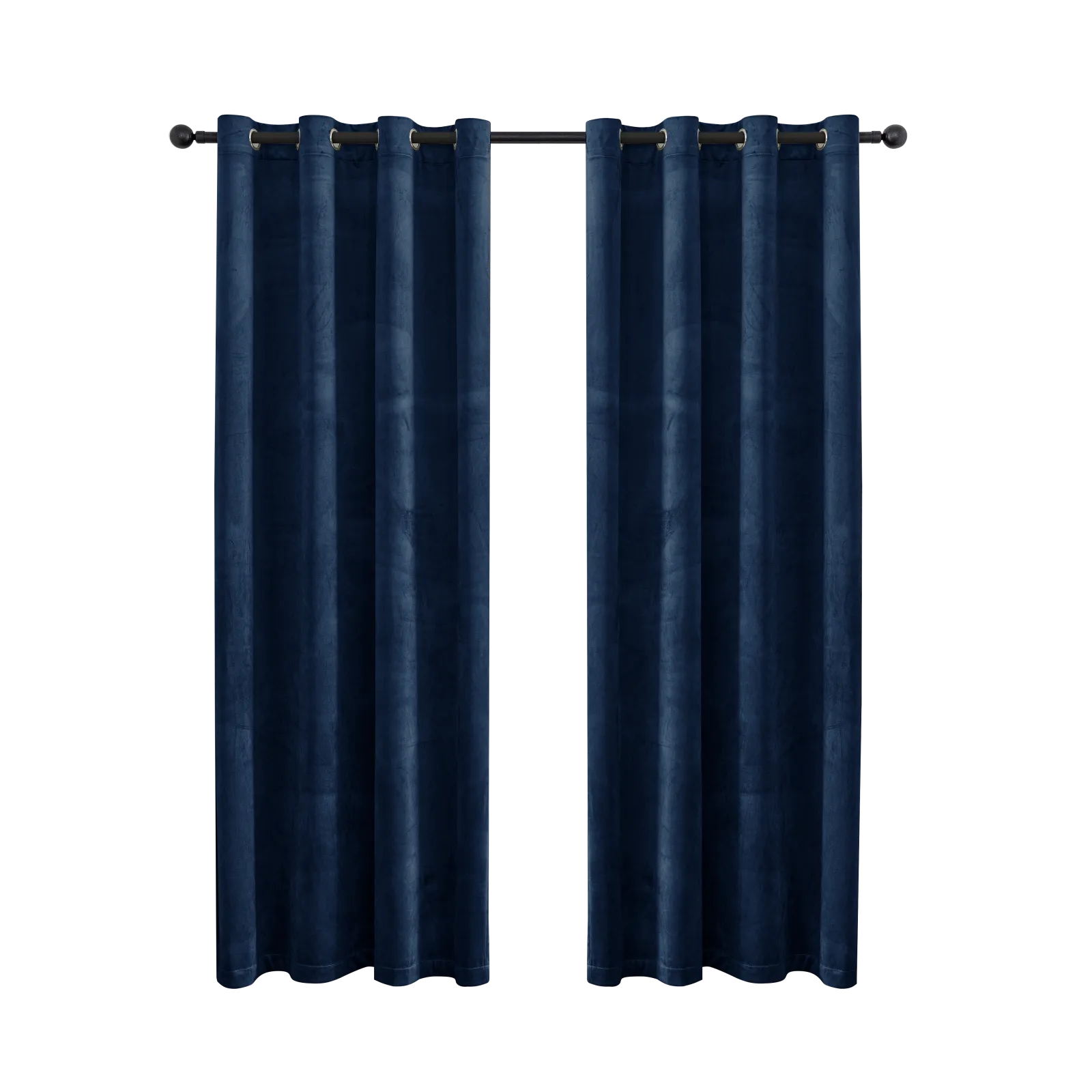 YSTYLE Elegant Velvet Curtains-2 pcs, Blackout & Heat Insulating, Eyelet Drapes for Home Windows