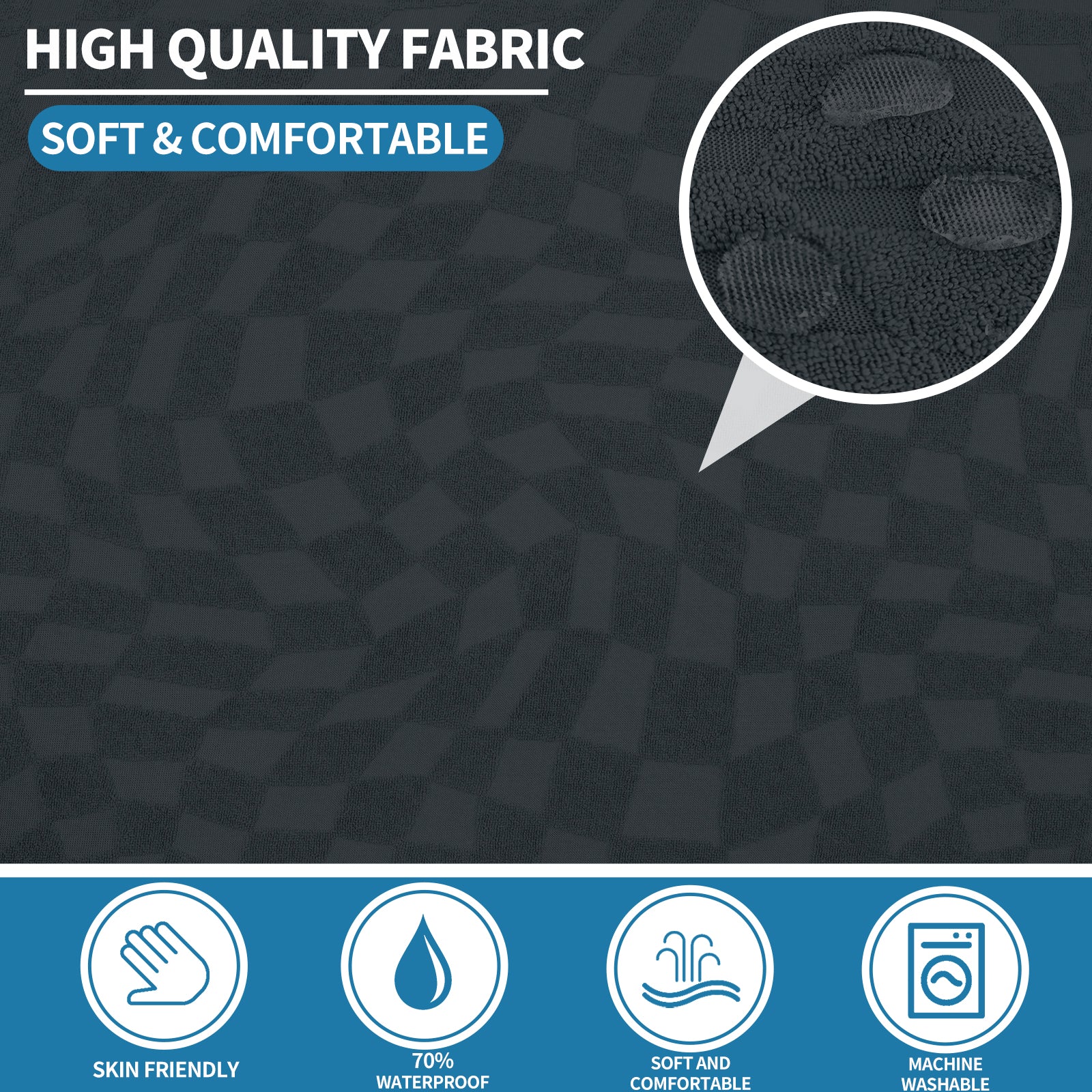 YSTYLE 2 pezzi copertura elastica per divano angolare, 3+3 posti a forma di L