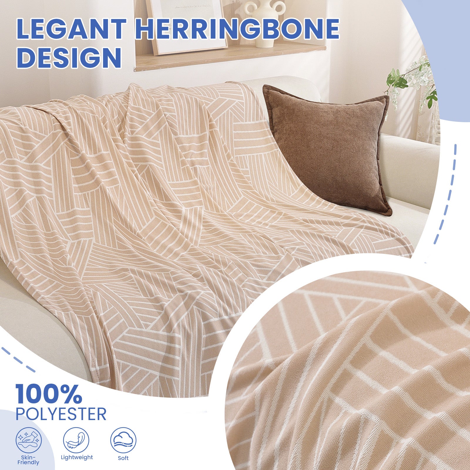 Ystyle Sofa Cover 180x280 CM, Non-Slip Full Sofa Protector, Cat Scratch-Resistant Sofa Cover, Washable Stain-Proof Sofa Slipcover, Ideal as Decorative Throw or Picnic Blanket