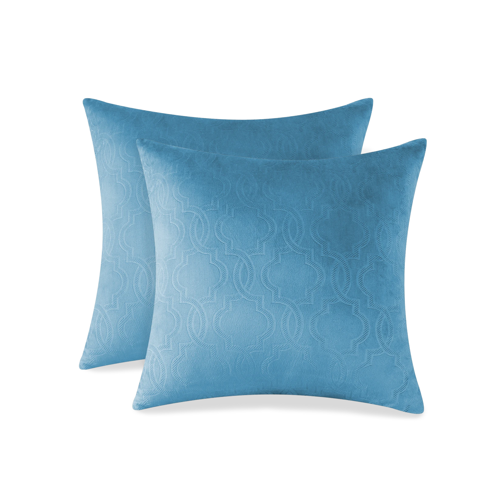 YSTYLE Velvet Sofa Cushion Covers, Decorative Throw Pillow Covers, 2 pcs, Hidden Zipper-Lantern Shape