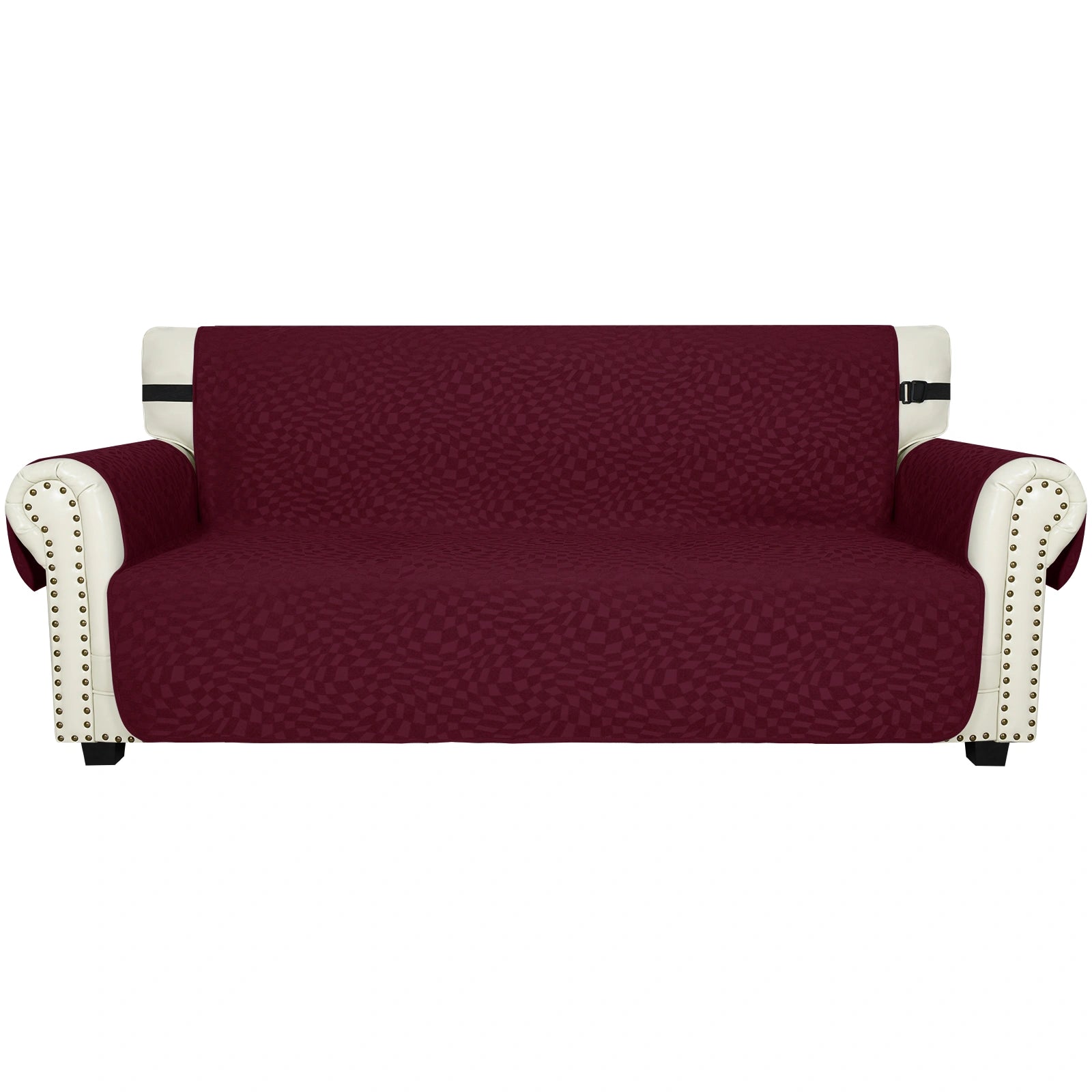 YSTYLE 3 Seater Waterproof Sofa Cover – Cat Scratch Resistant, Non-Slip with Armrests, Modern Furniture Protector-Jacquard Plaid