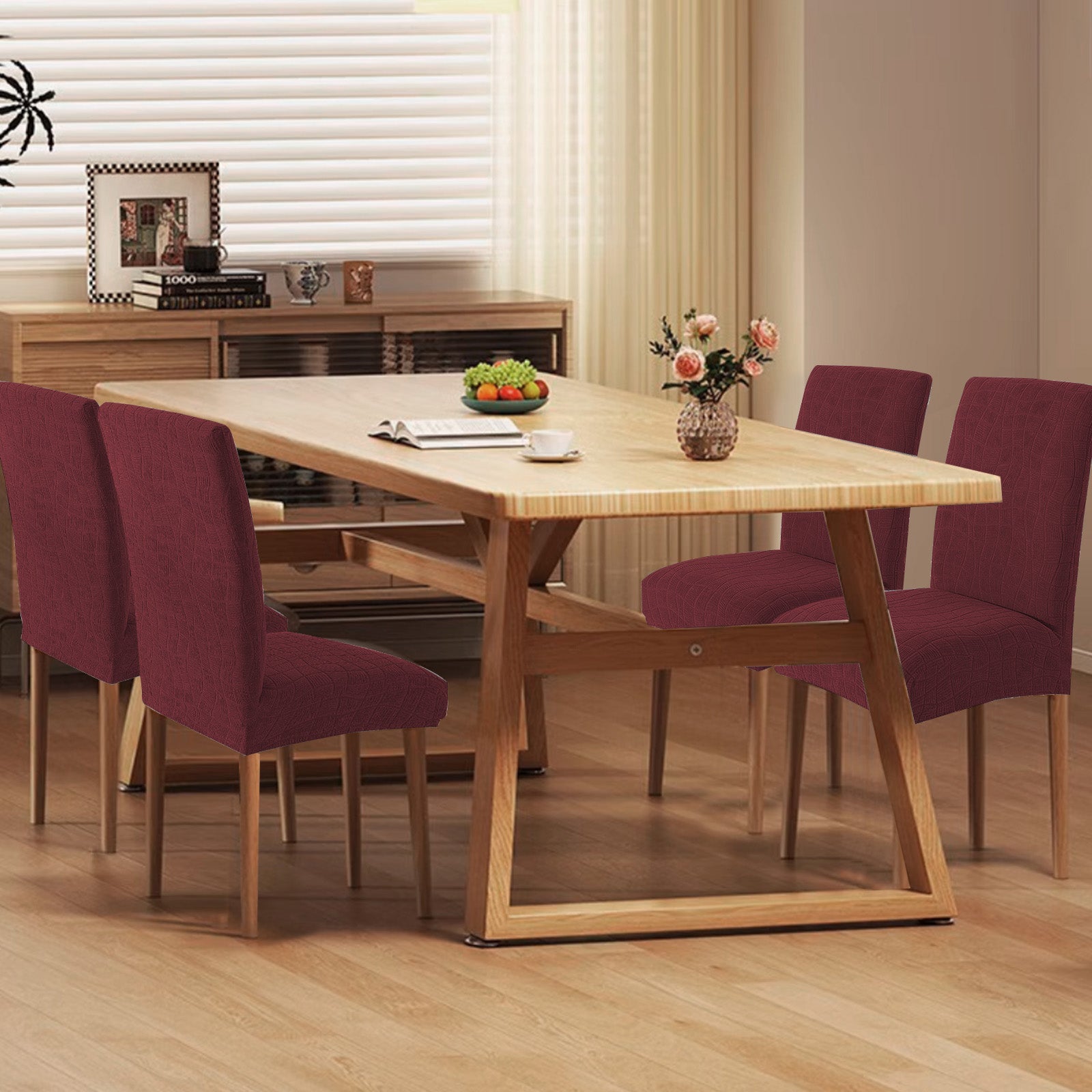 YSTYLE 6 pezzi di coprisedie universali elastici con schienale