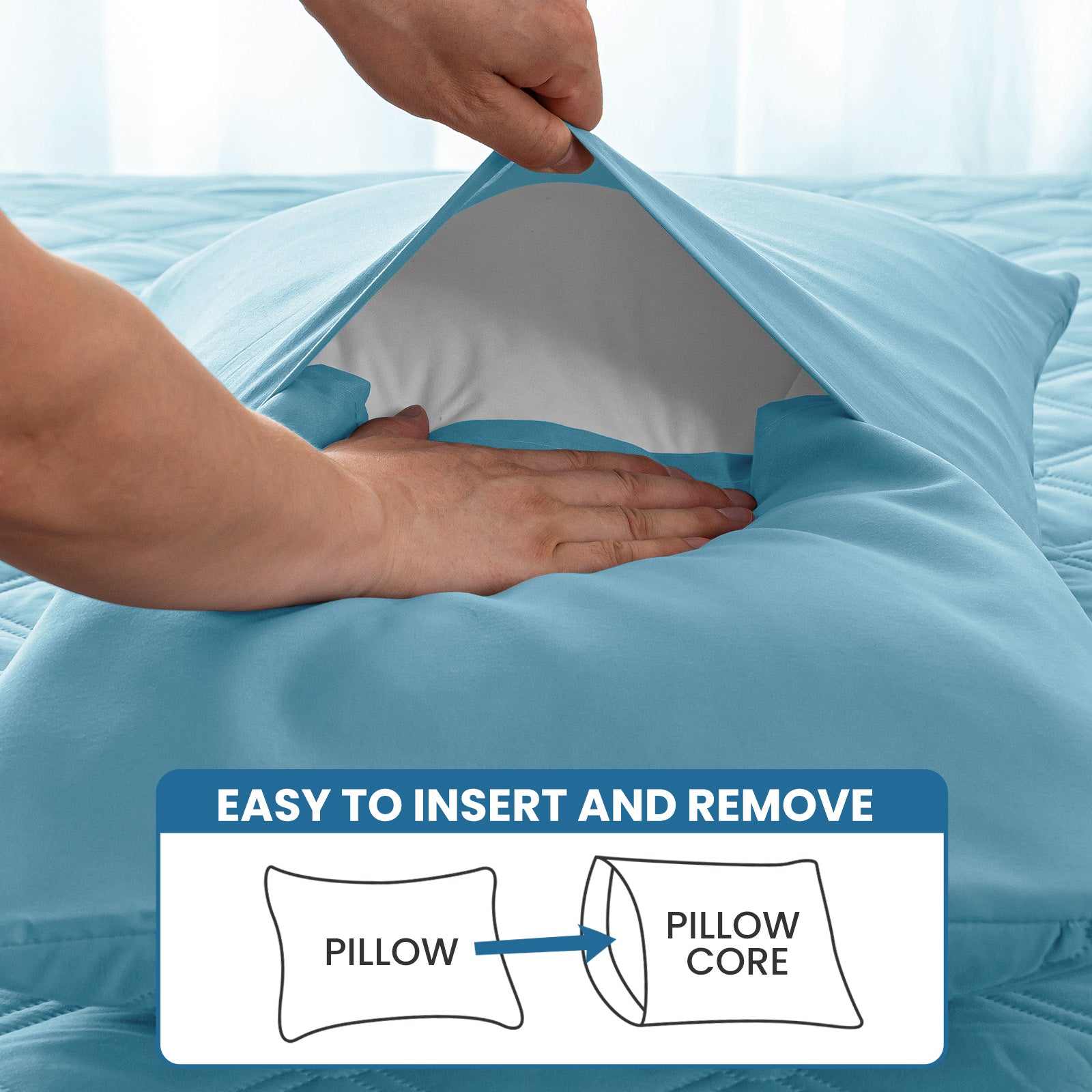 Ystyle Waterproof Pillow Protectors 50x80 cm Set of 2, Scratch-Resistant Pillowcase Covers