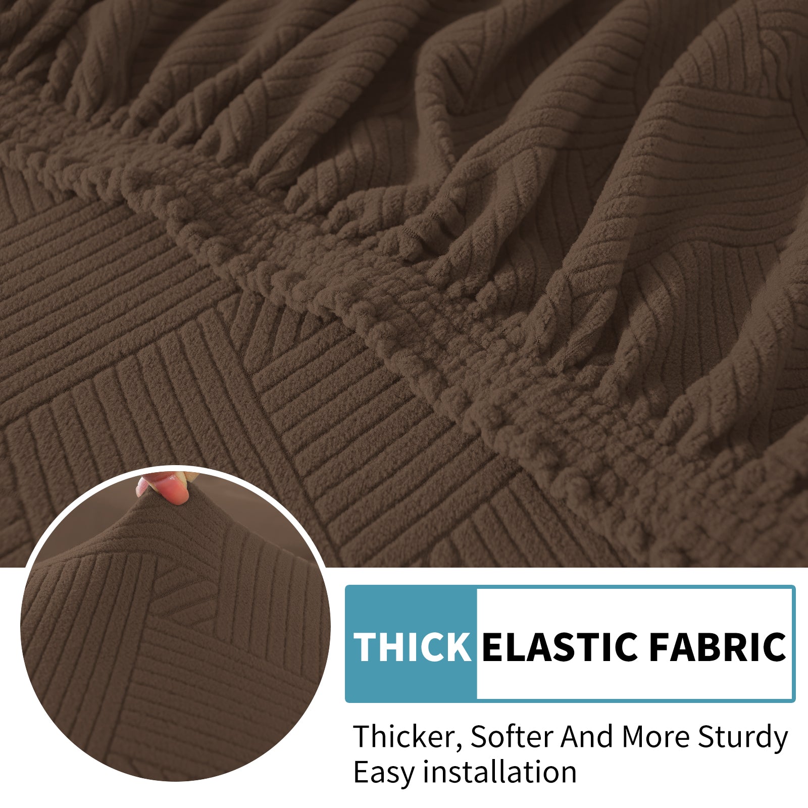 YSTYLE Coprisedile elastico per divano chaise longue anti-scivolo