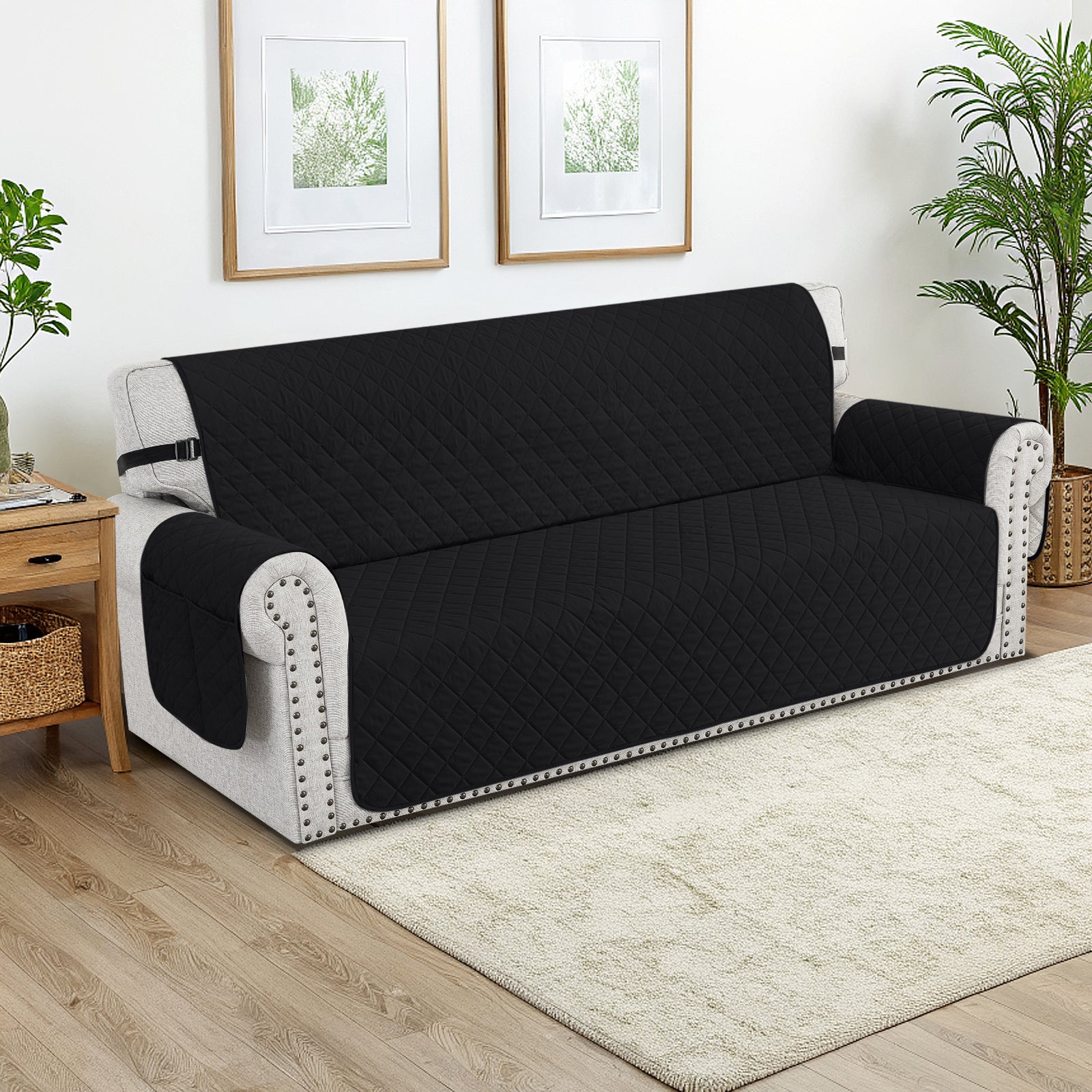 Ystyle Waterproof 4 Seater Sofa Cover with Armrests Anti-Slip-YSTYLE