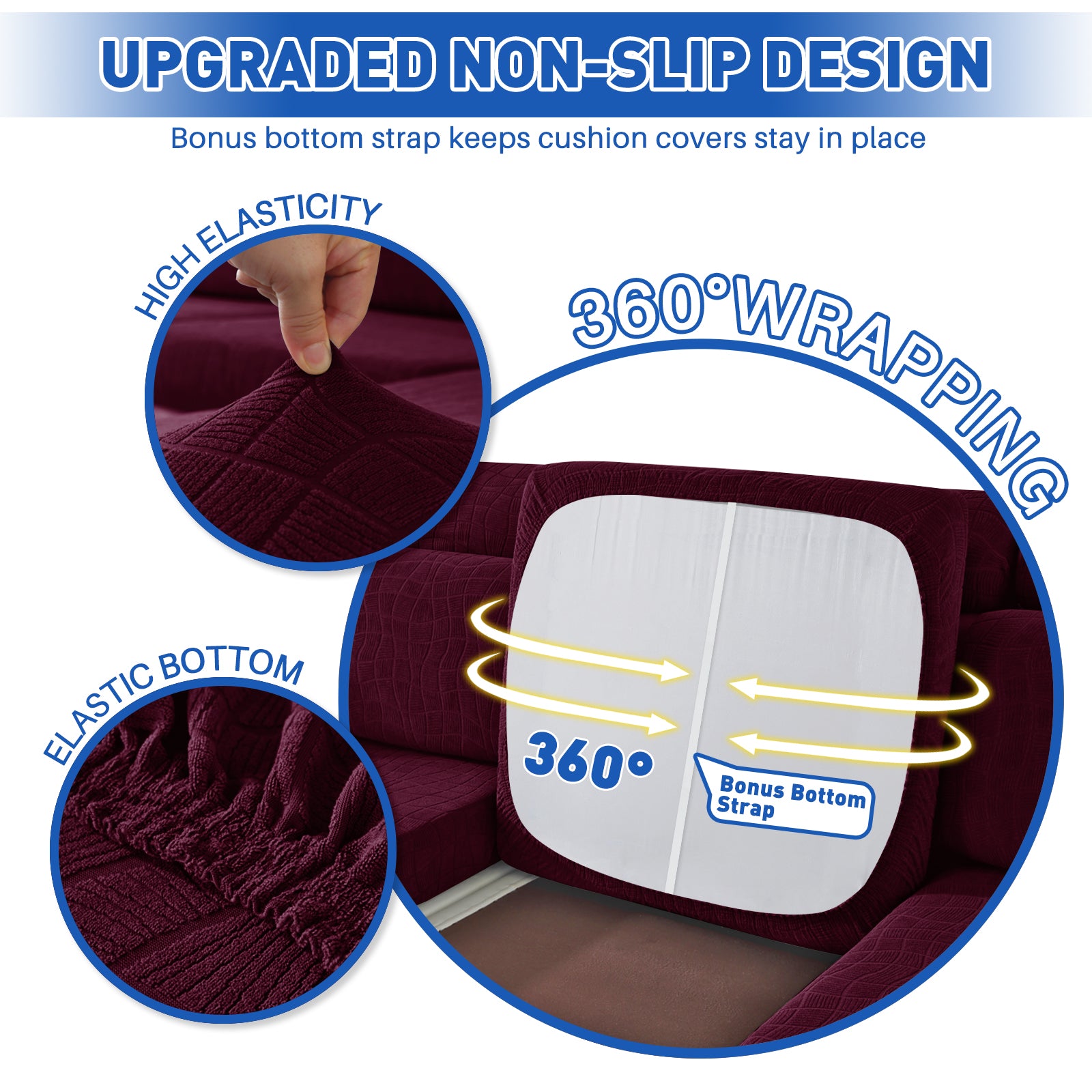 Copertura impermeabile e stretch per sedile del divano 1 posto Geometrica | YSTYLE