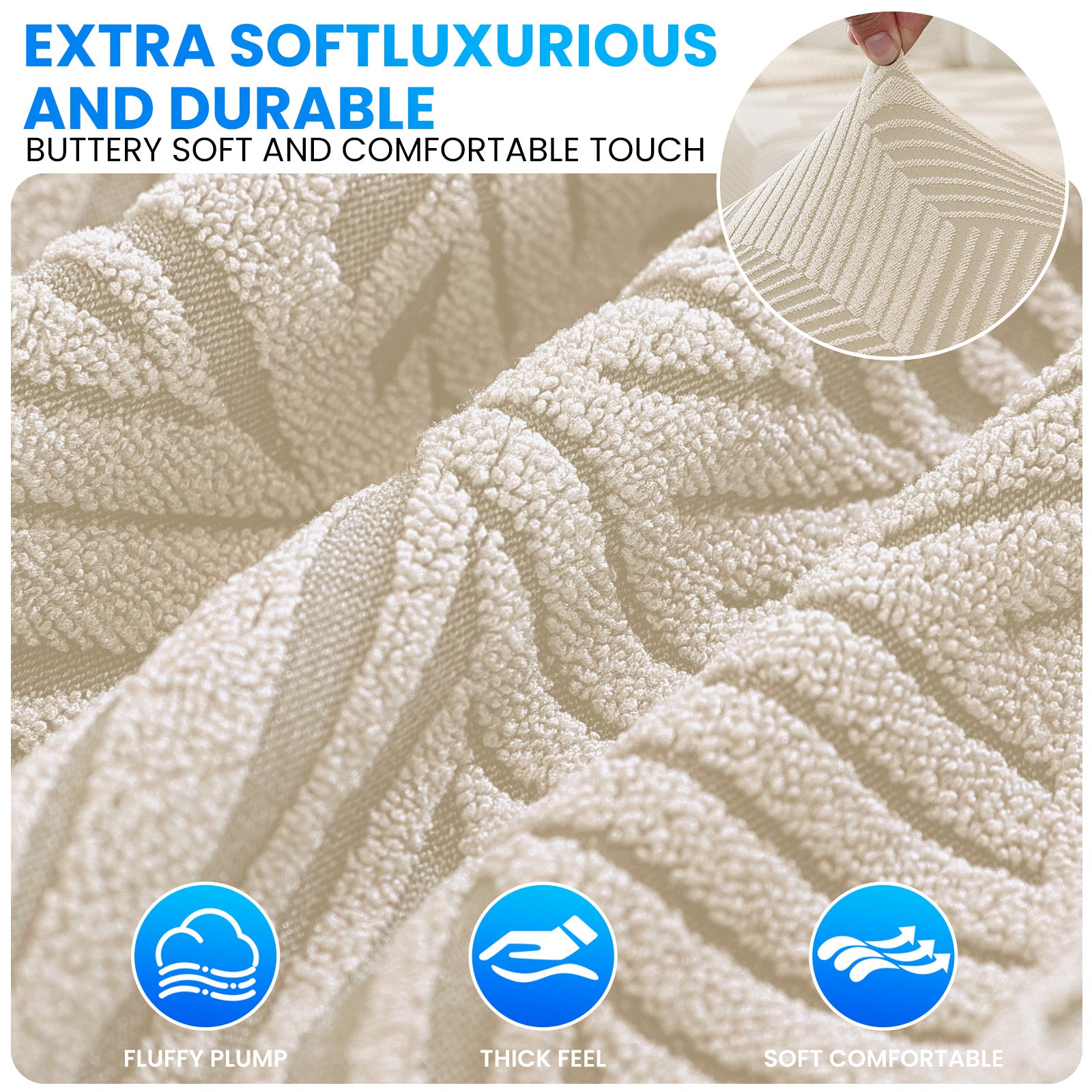 Ystyle Universal 3-Seater L-Shaped Sofa Stretch Sofa Cushion Cover-YSTYLE