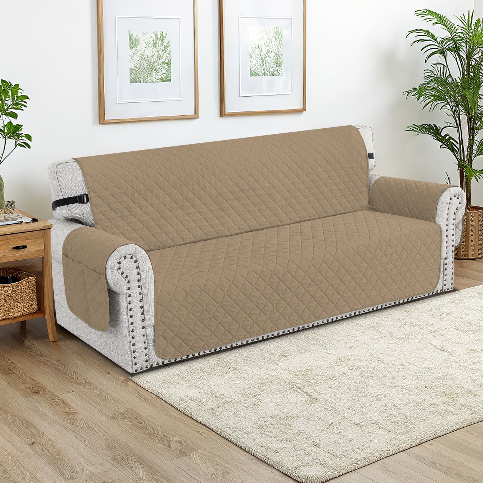 Ystyle Waterproof 4 Seater Sofa Cover with Armrests Anti-Slip-YSTYLE