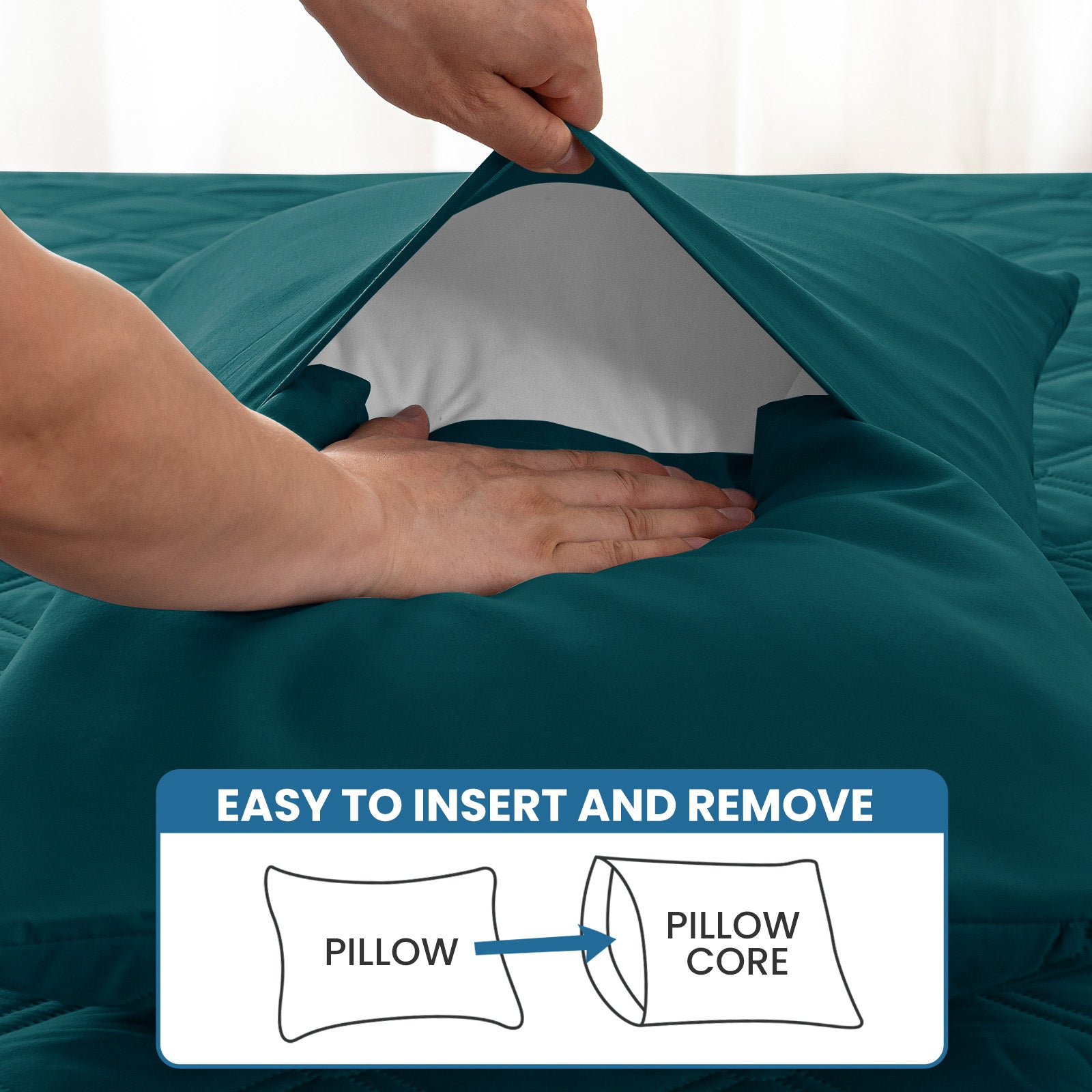 Ystyle Waterproof Pillow Protectors 50x80 cm Set of 2, Scratch-Resistant Pillowcase Covers