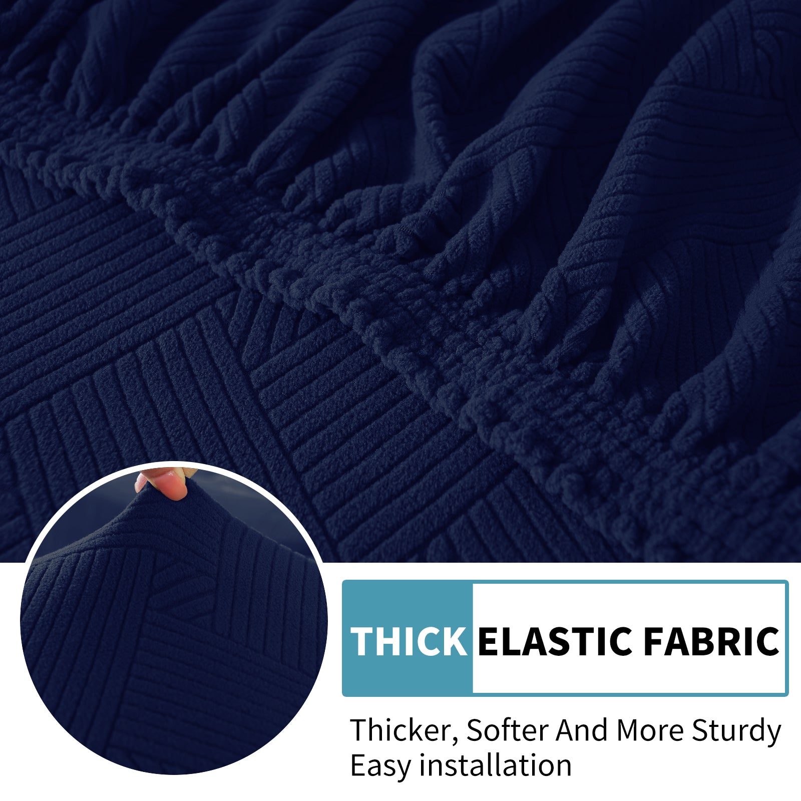 YSTYLE Coprisedile elastico per divano chaise longue anti-scivolo