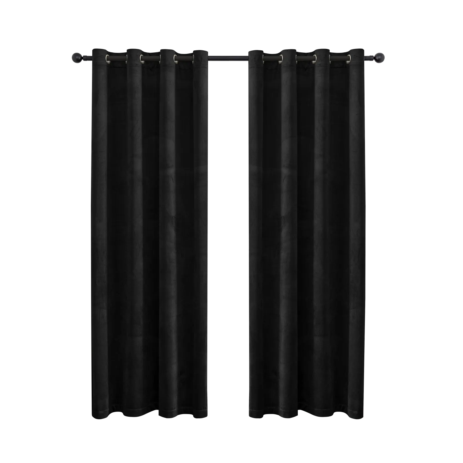 YSTYLE Elegant Velvet Curtains-2 pcs, Blackout & Heat Insulating, Eyelet Drapes for Home Windows