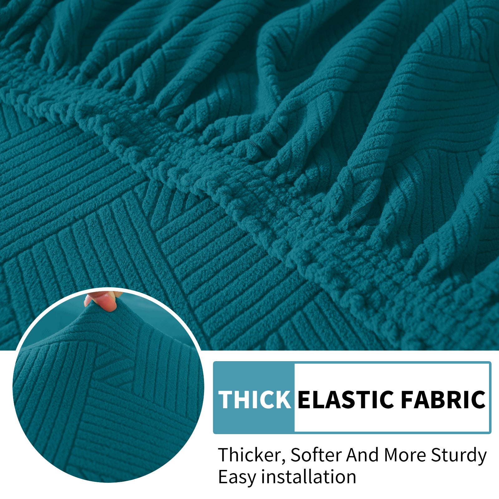 YSTYLE Coprisedile elastico per divano chaise longue anti-scivolo