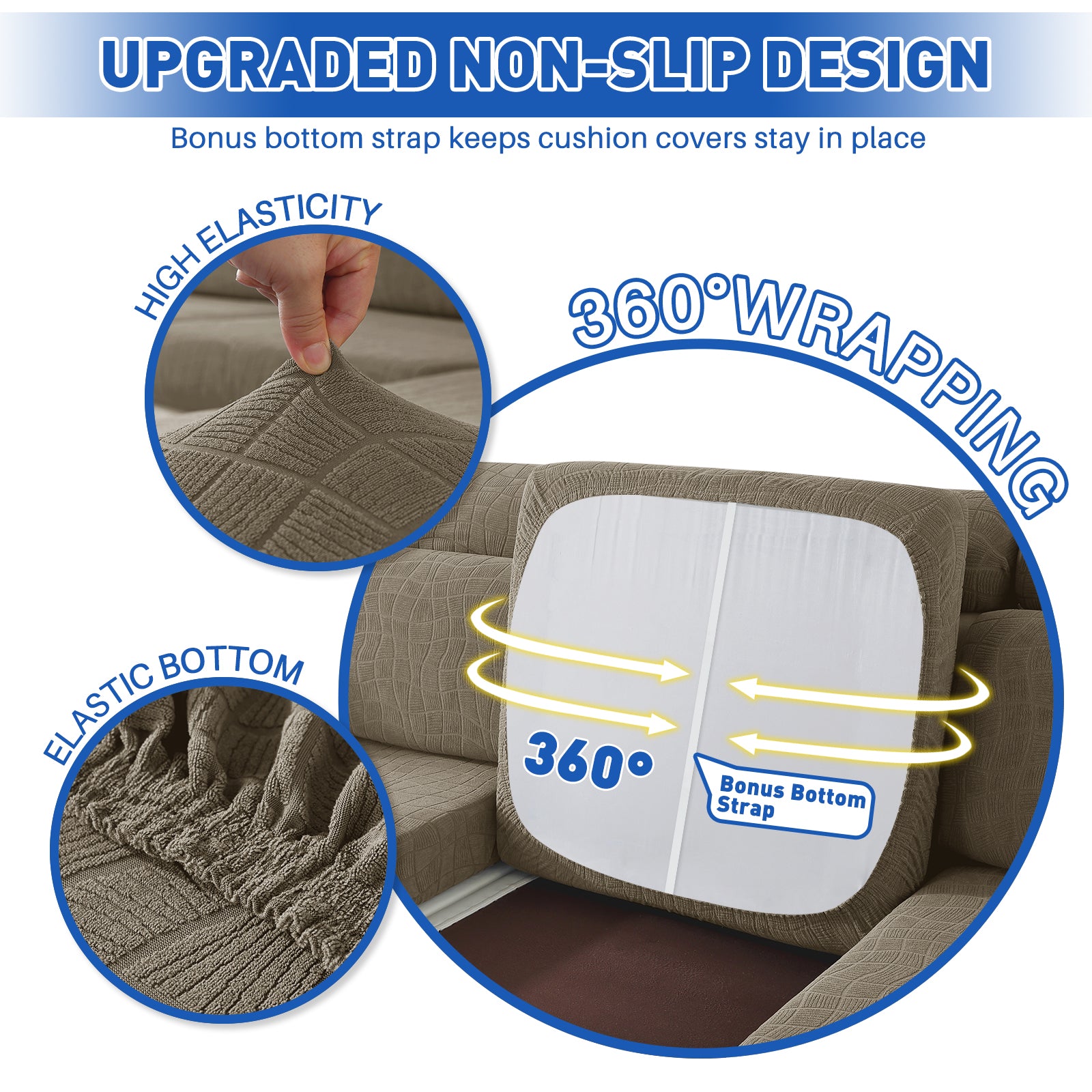 Copertura impermeabile e stretch per sedile del divano 1 posto Geometrica | YSTYLE