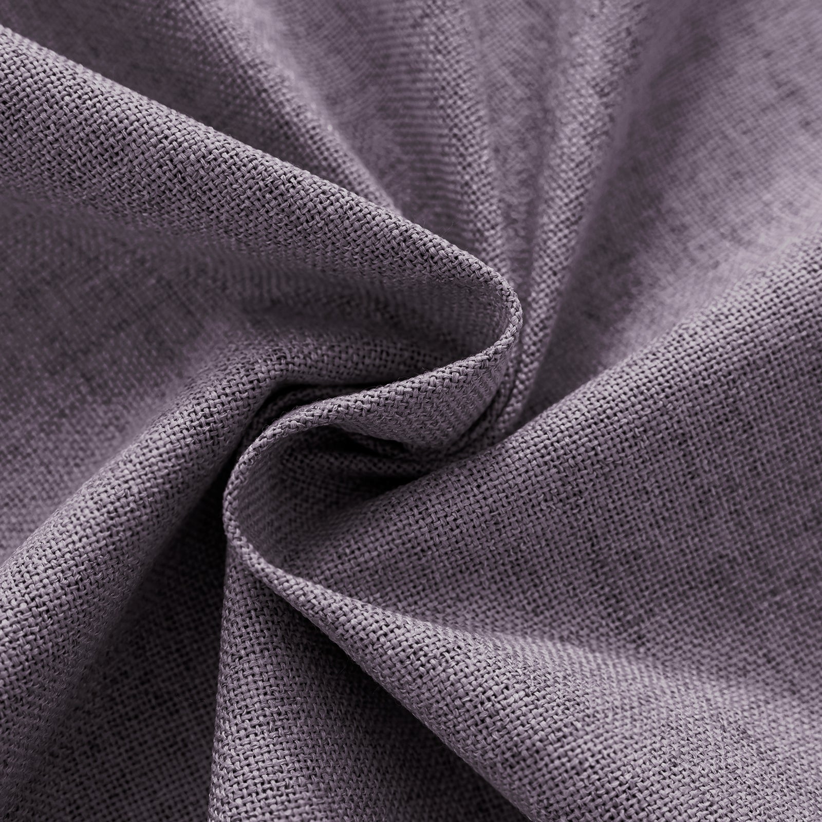 2 Pieces 100% Blackout Linen Curtains 140x175 cm Thermal