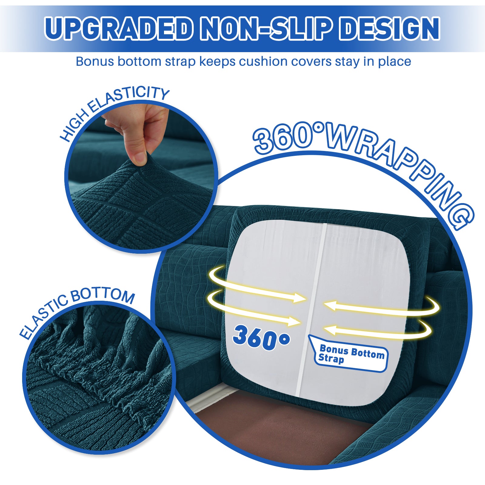 Copertura impermeabile e stretch per sedile del divano 1 posto Geometrica | YSTYLE