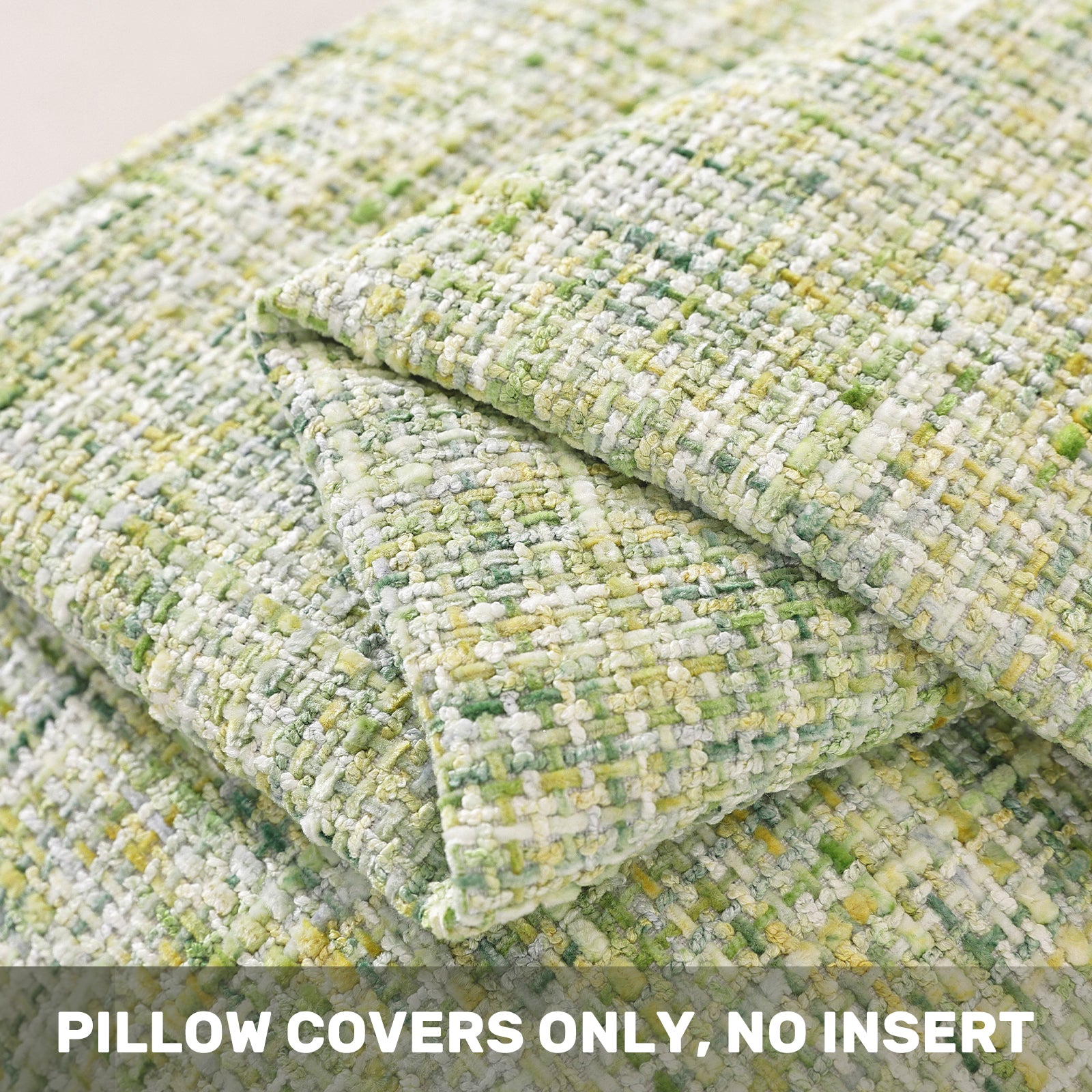 Ystyle Chenille Sofa Cushion Covers 45 x 45 cm, 2 Pieces, Soft Durable Cushion Cover, Sofa Cushion Cover with Corazón Shape, Elegant Decorative Pillowcase Living Room