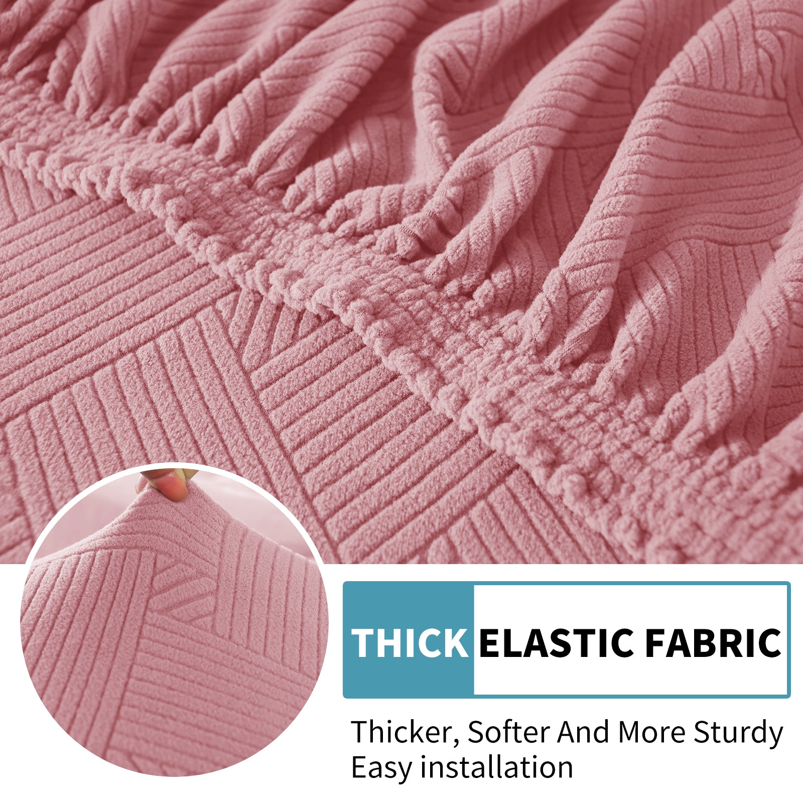 YSTYLE Coprisedile elastico per divano chaise longue anti-scivolo