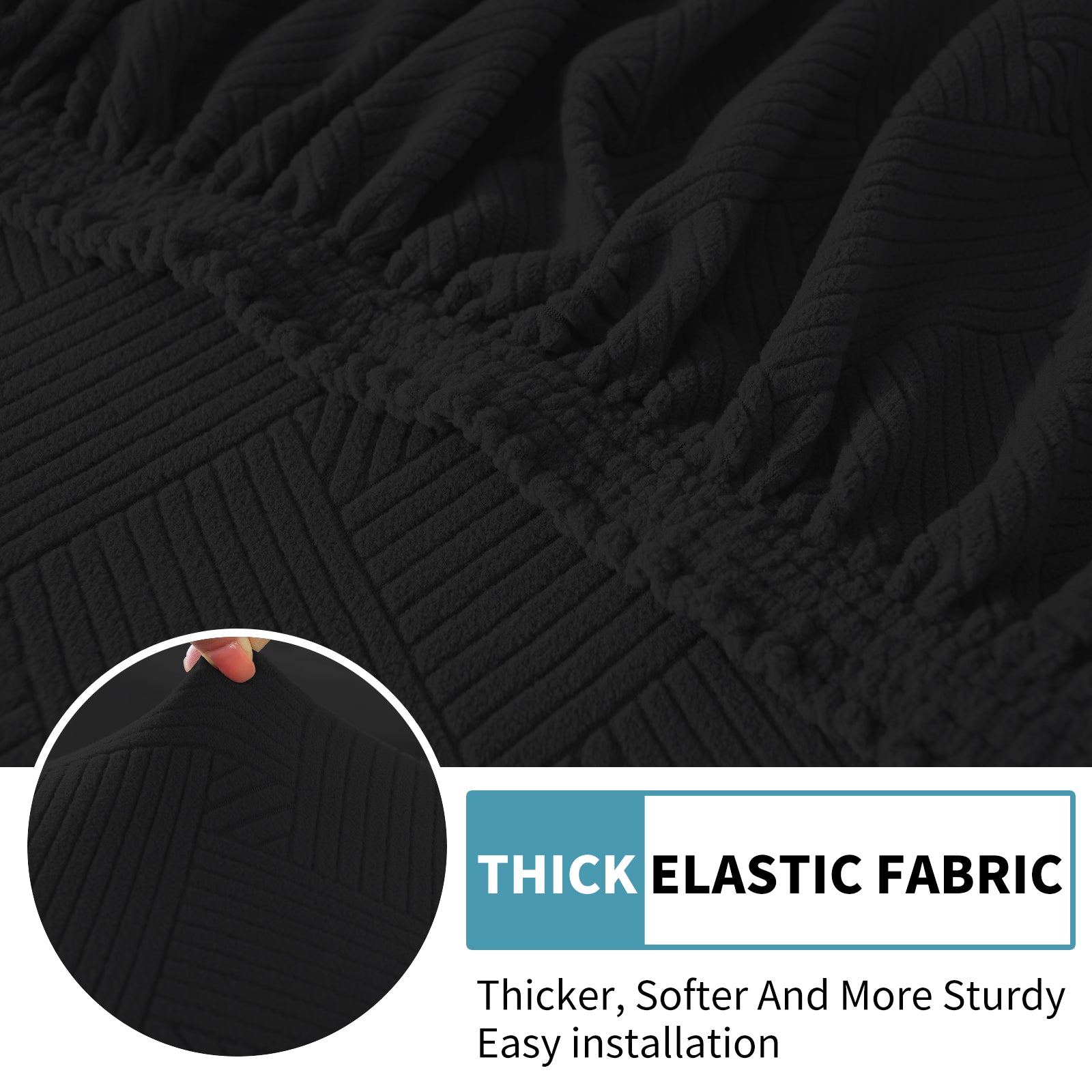 YSTYLE Coprisedile elastico per divano chaise longue anti-scivolo