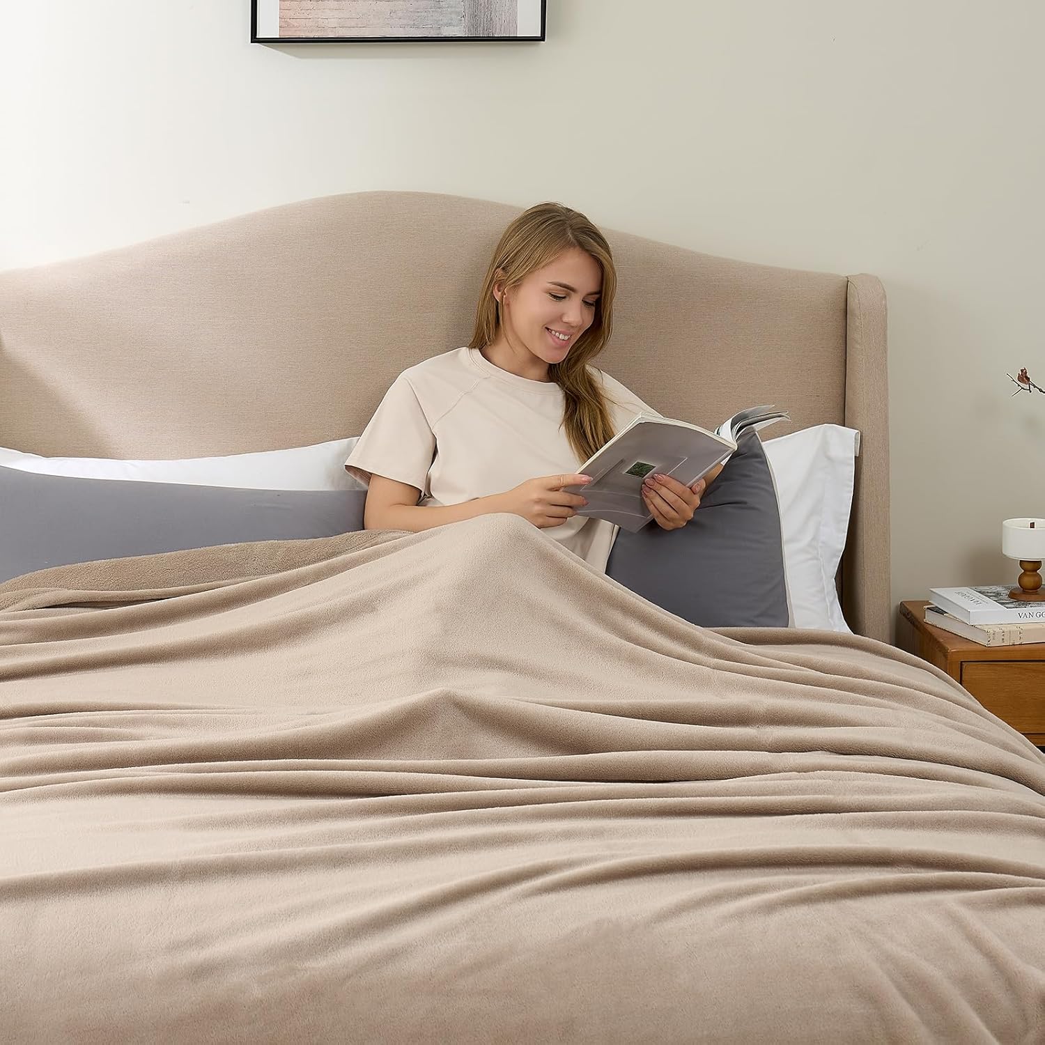 YSTYLE Soft Flannel Fleece Twin Blanket Plush Throw 160 x 200 CM