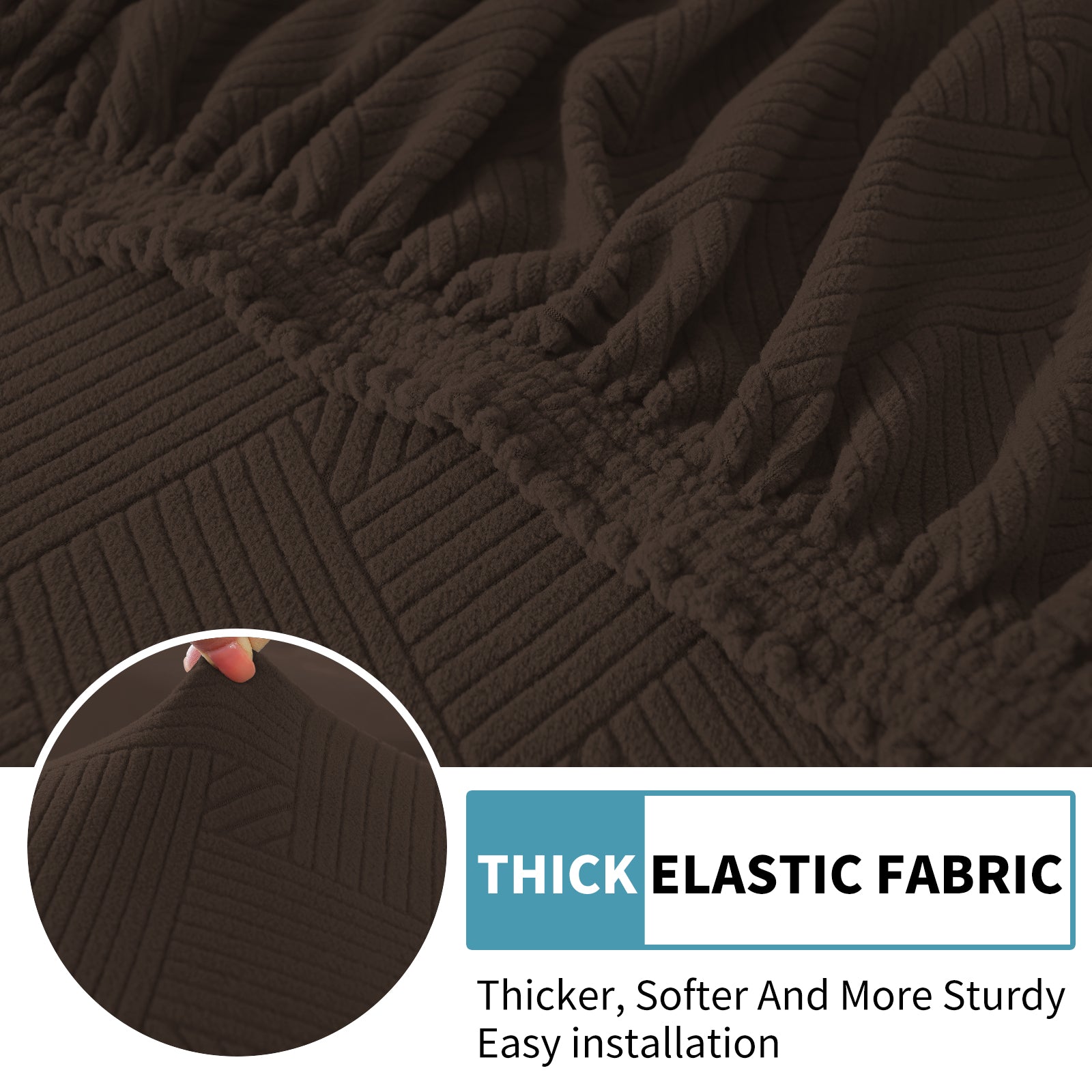 YSTYLE Coprisedile elastico per divano chaise longue anti-scivolo