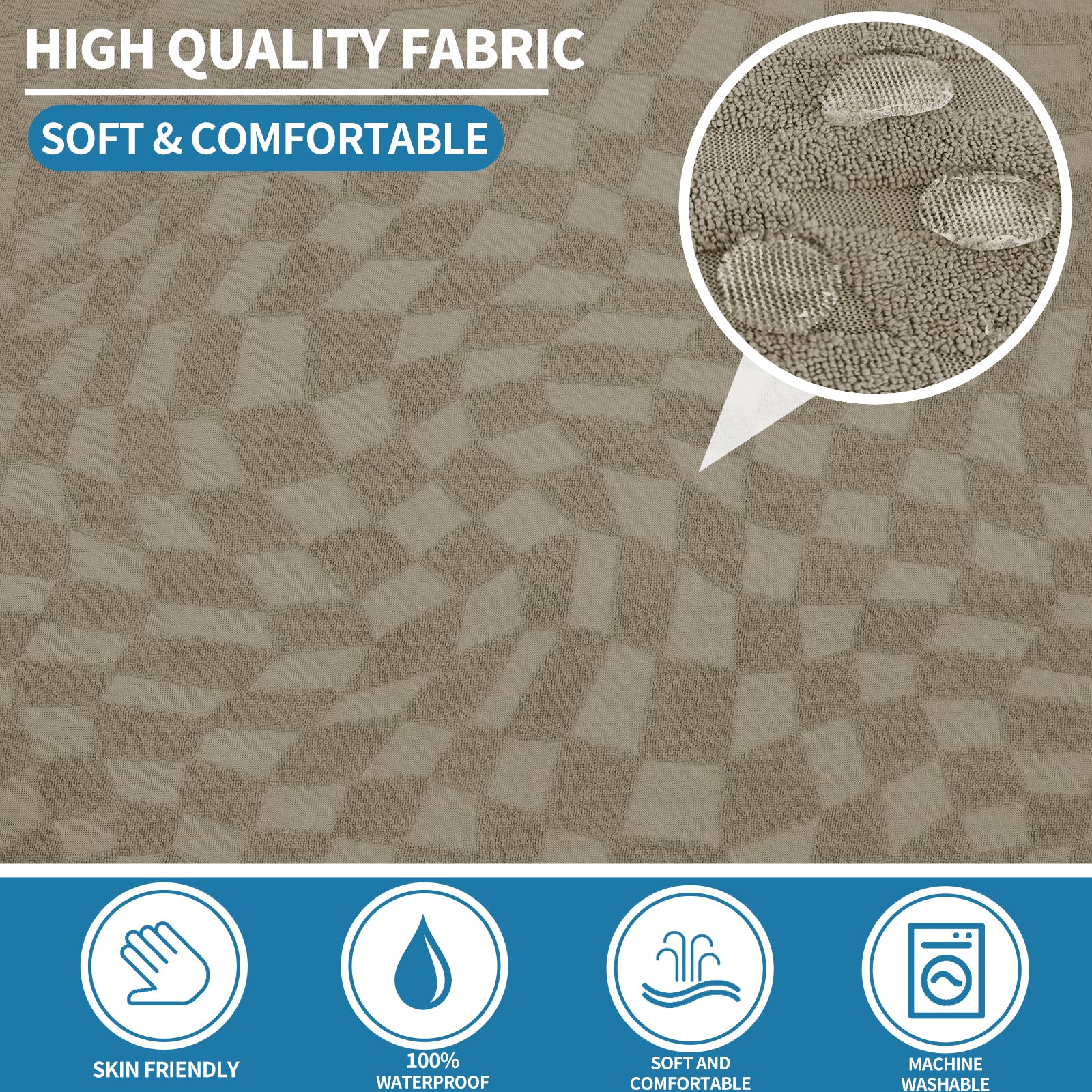 Copertura stretch per sedile del divano 2 posti Geometrica Anti-scivolo | YSTYLE