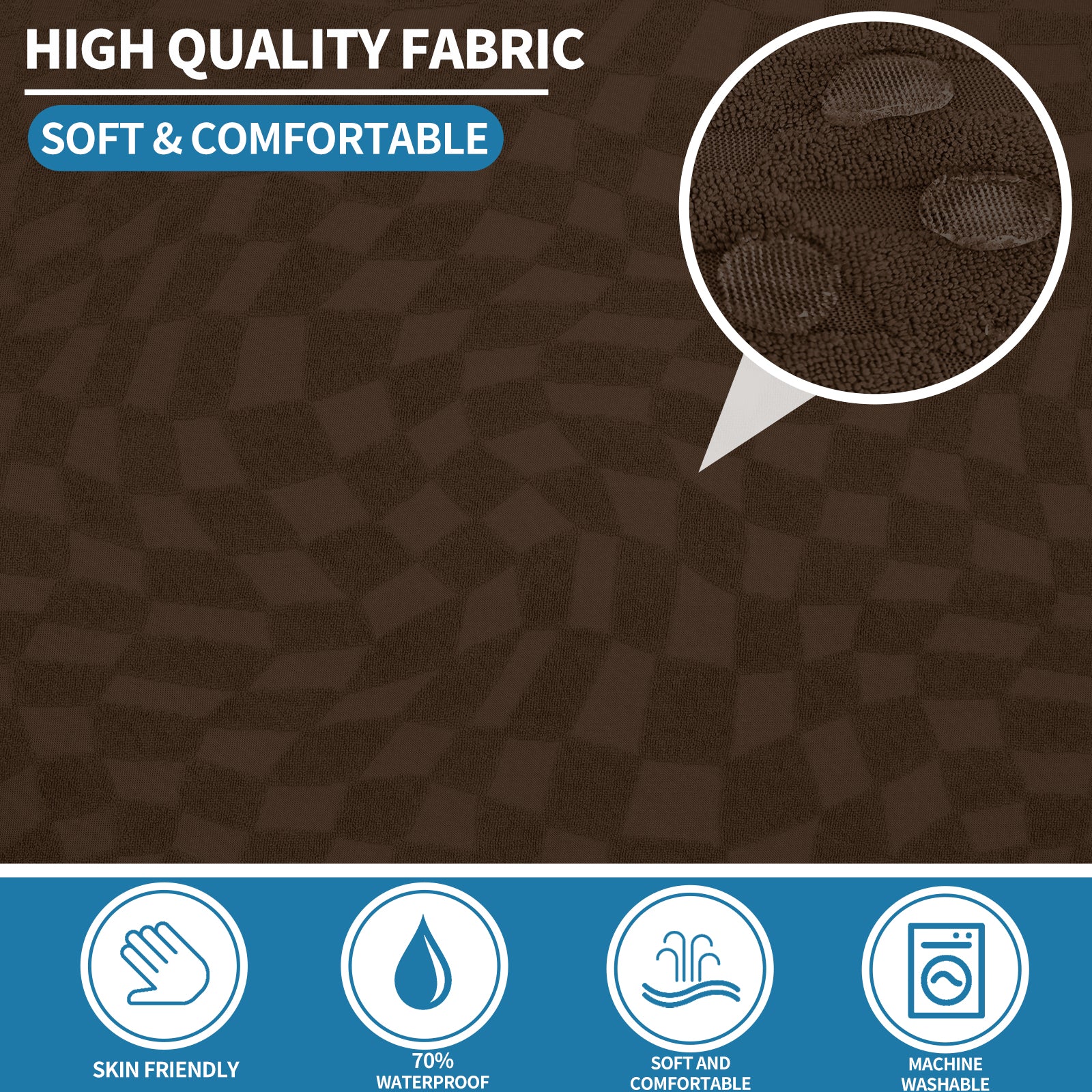 YSTYLE 2 pezzi copertura elastica per divano angolare, 3+3 posti a forma di L