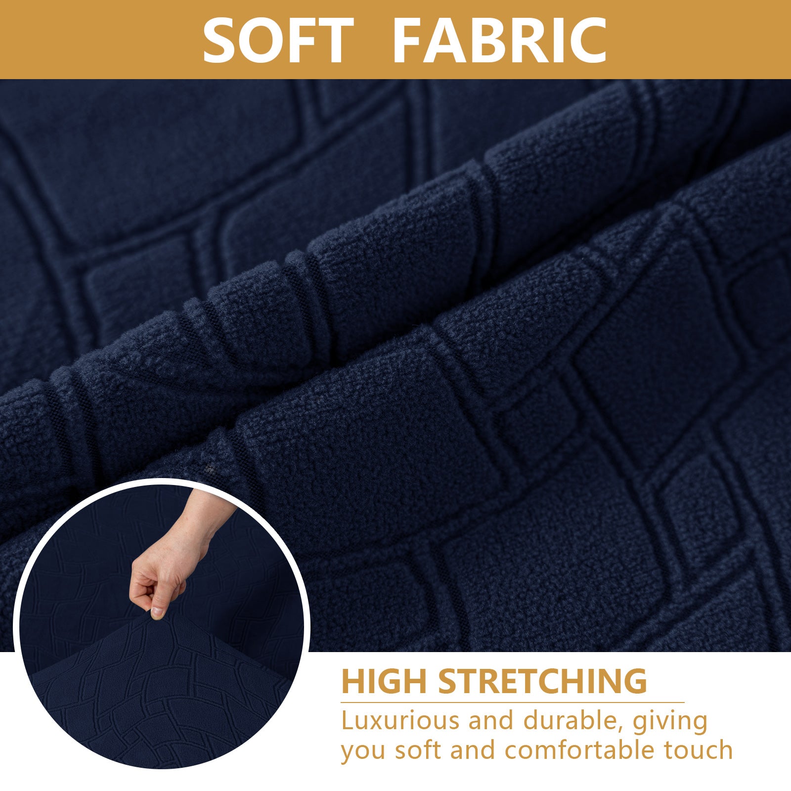 Ystyle 2-Piece Chair Covers with Backrest, Elastic Living Room Kitchen Chair Slipcovers, Soft Comfortable Anti-Scratch Chair Covers, Easy to Clean and Durable, Washable Removable