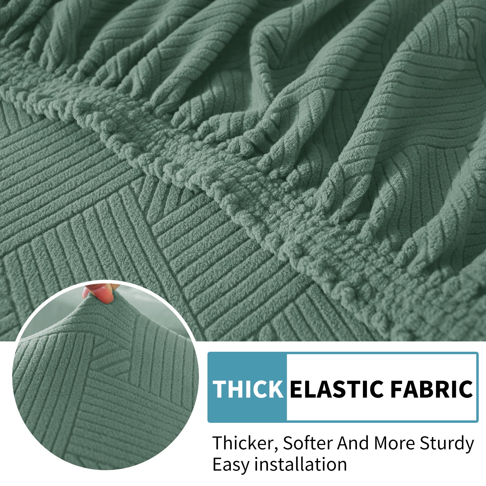 YSTYLE Coprisedile elastico per divano chaise longue anti-scivolo