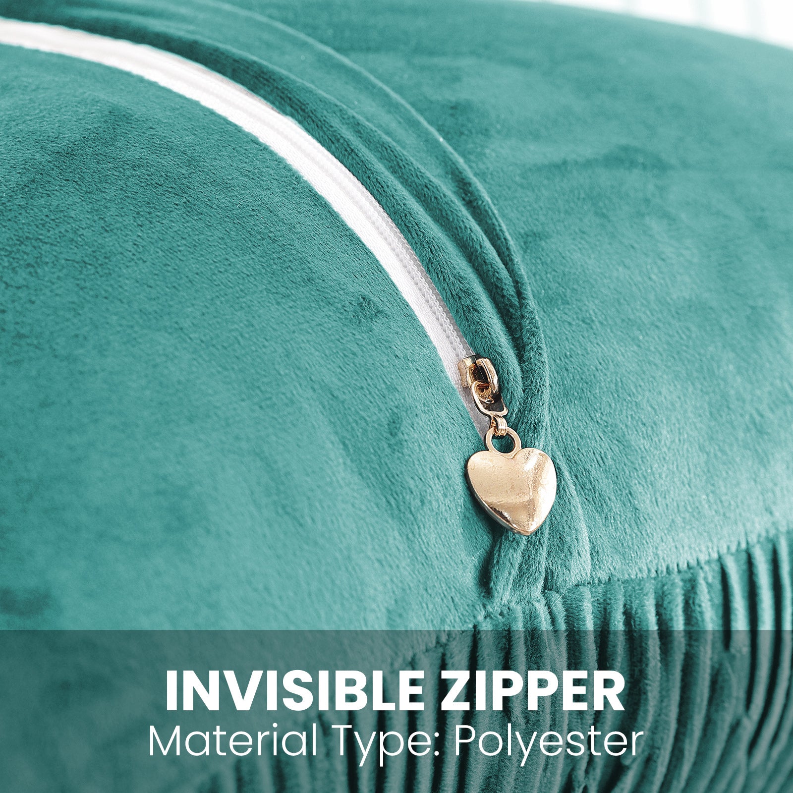 Ystyle 2 Pieces Cushion Covers Sofa 50 x 50 cm Velvet Minimalist Cushion Covers Invisible Zipper Decorative Cushion Covers for Sofa Living Room Bedroom