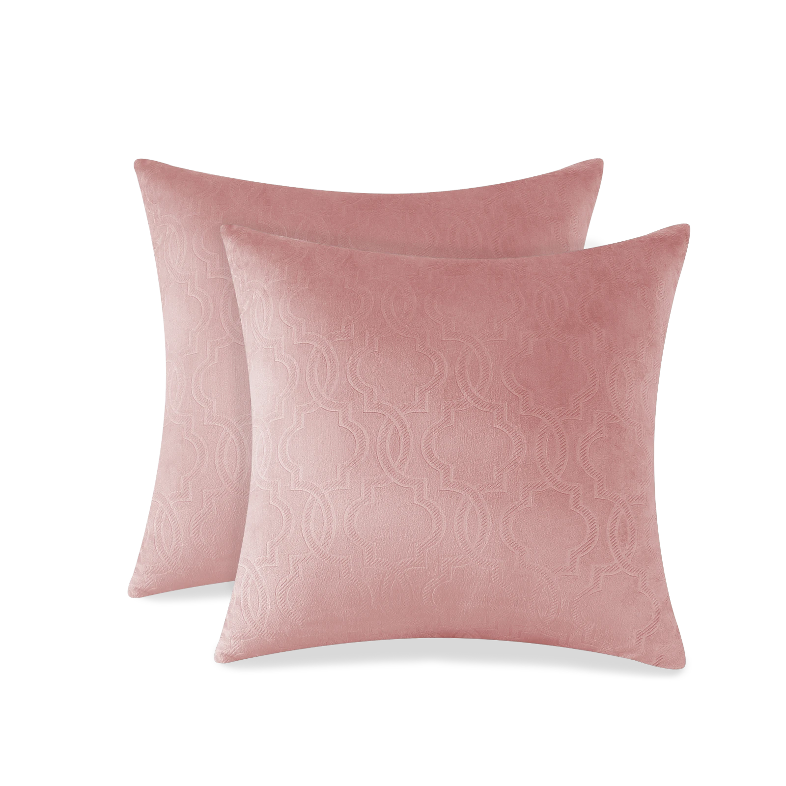 YSTYLE Velvet Sofa Cushion Covers, Decorative Throw Pillow Covers, 2 pcs, Hidden Zipper-Lantern Shape