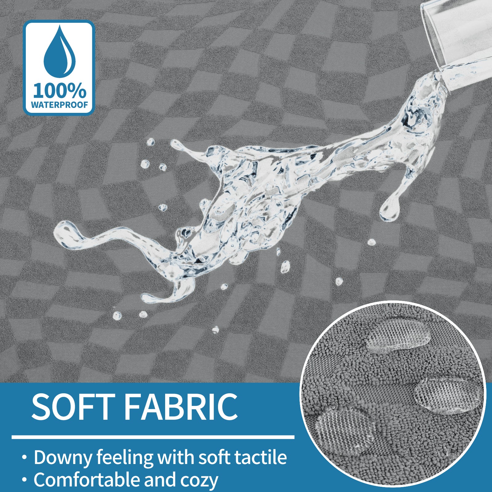 Copertura stretch per sedile del divano 2 posti Geometrica Anti-scivolo | YSTYLE