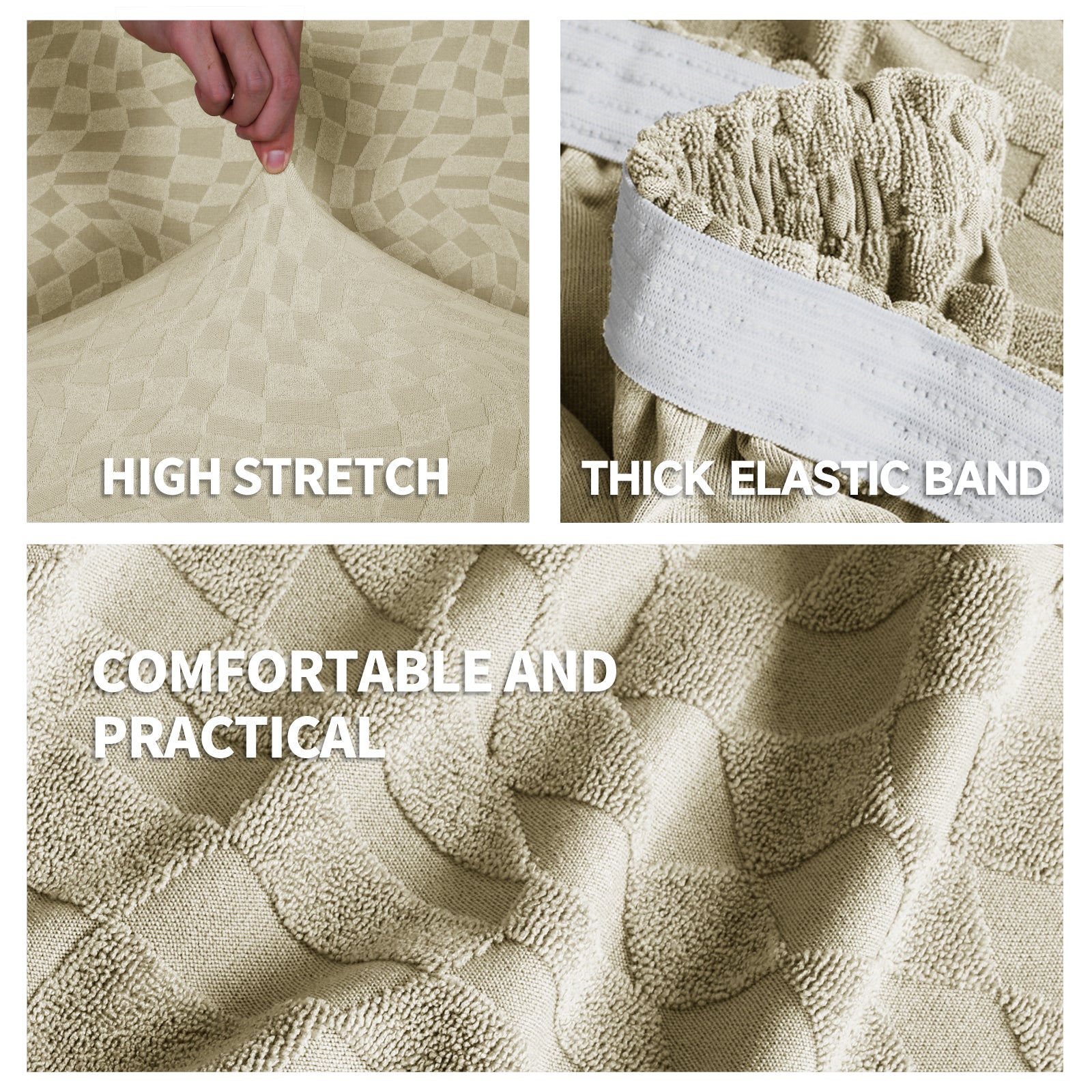 Copertura stretch per sedile del divano 2 posti Geometrica Anti-scivolo | YSTYLE