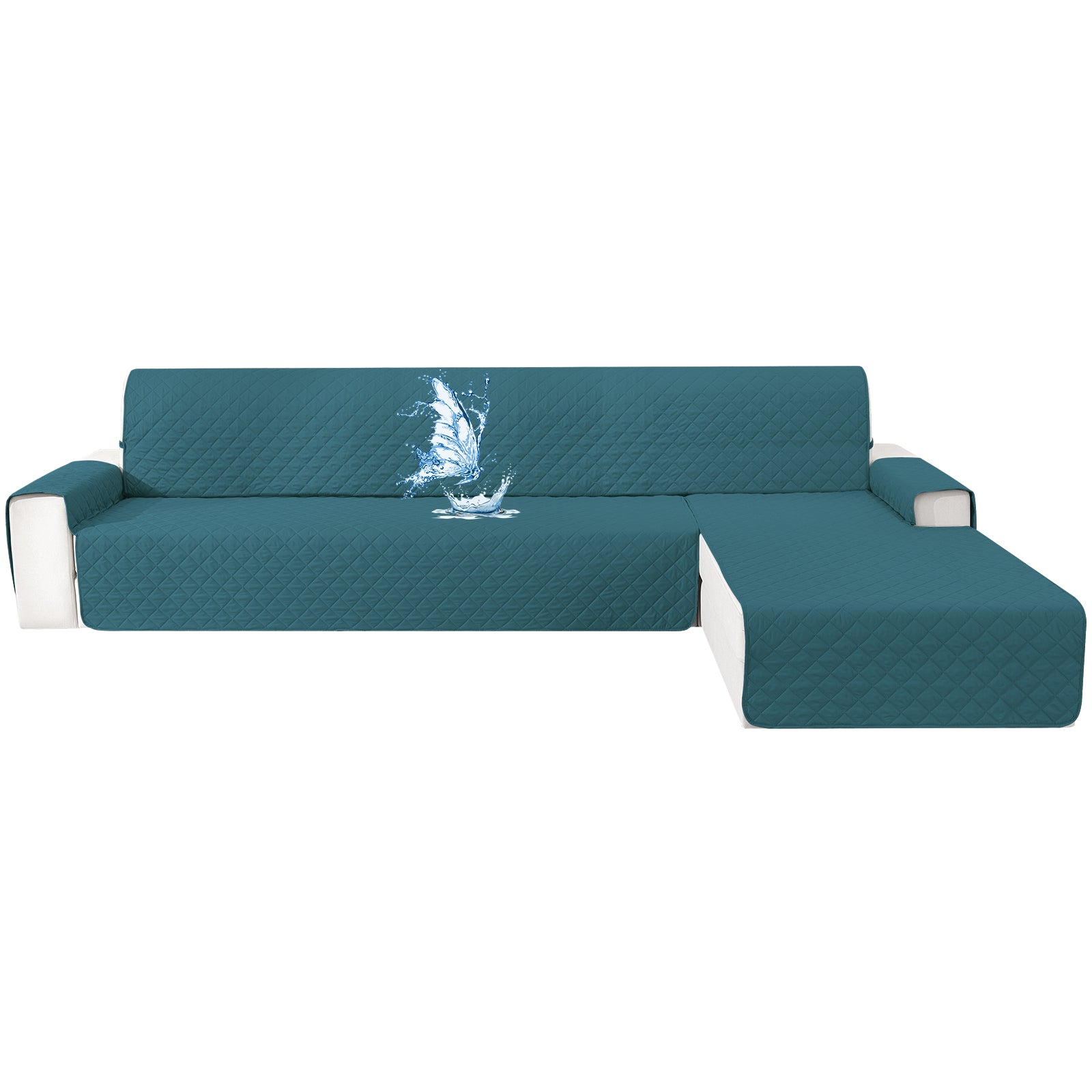 Ystyle Waterproof 4 Seater Corner Sofa Cover Reversible Anti Slip-YSTYLE