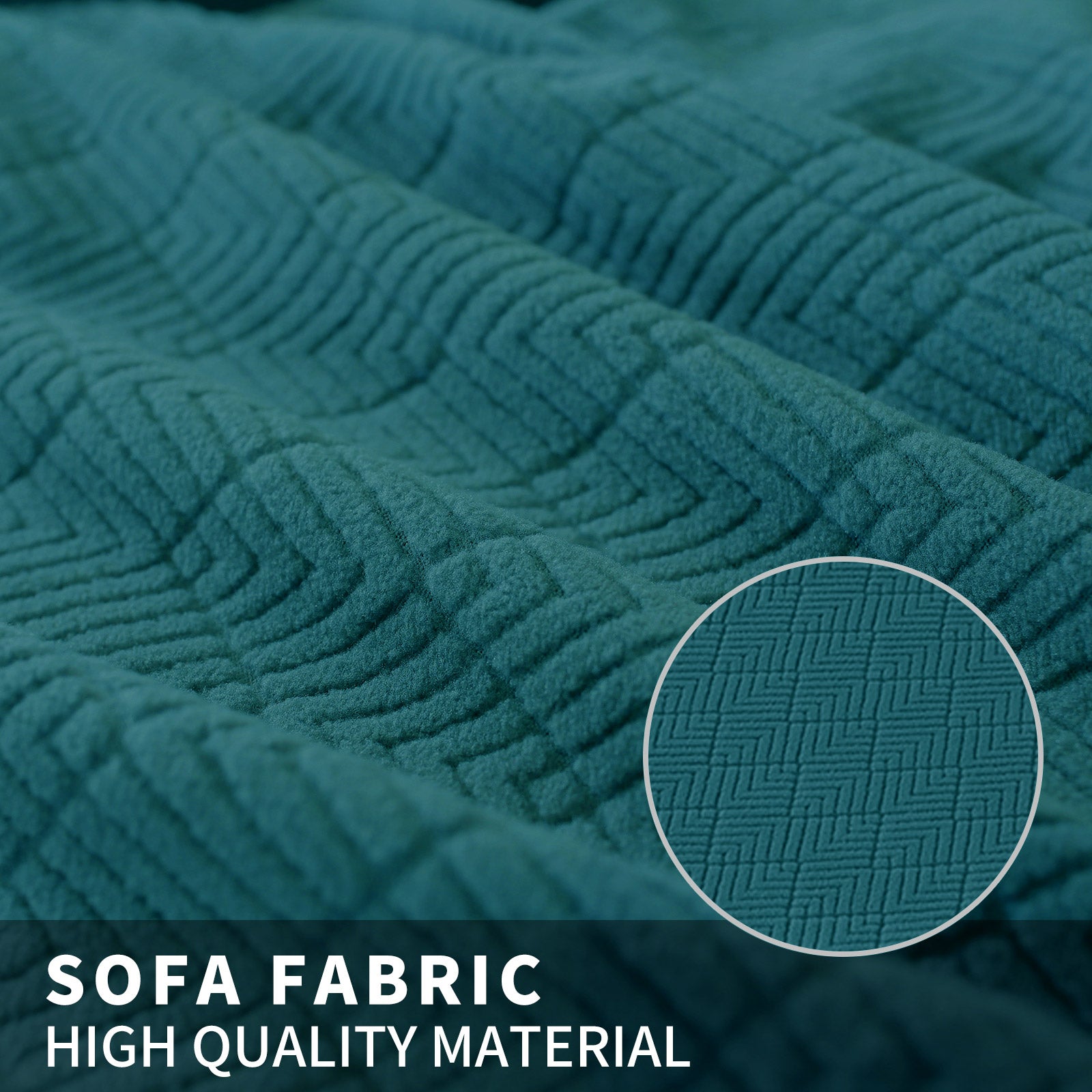 YSTYLE 4 pezzi coprisedie elastici con motivo jacquard a diamante