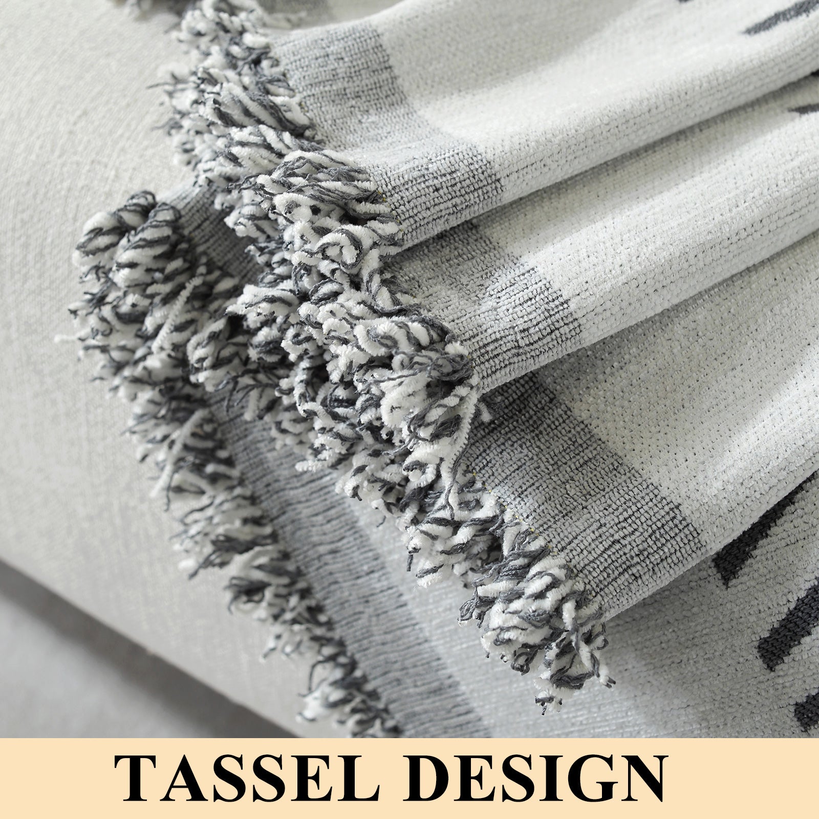 YSTYLE 1 Seater Sofa Blanket ,Soft Polyester, Washable, Multi-Purpose Use-Line Wave