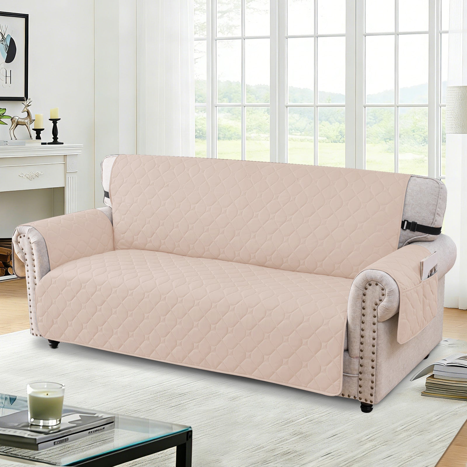 YSTYLE imperméable canapé 4 places Armchair couverture with Pockets Non Slip