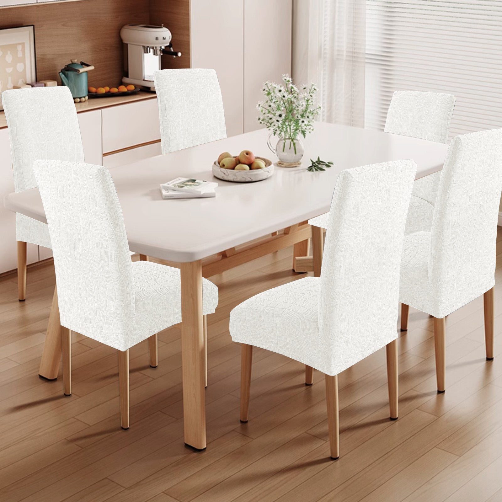 YSTYLE 6 pezzi di coprisedie universali elastici con schienale