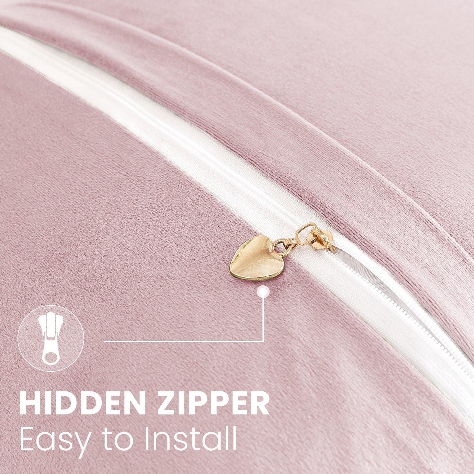 Ystyle Sofa Cushion Covers 40 x 40 cm Set of 2 Soft Velvet Sofa Cushion Covers Modern Bedroom Sofa Bed Invisible Zipper Washable Elegant Durable