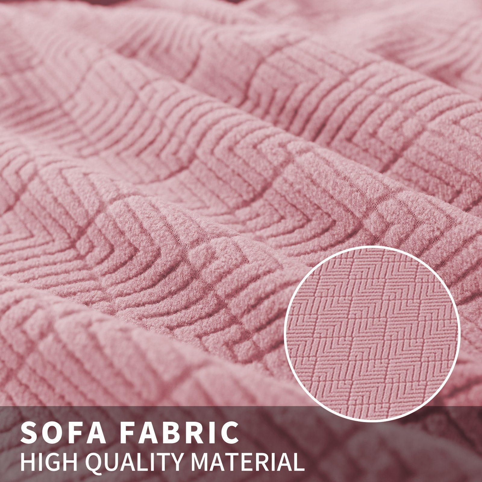 YSTYLE 4 pezzi coprisedie elastici con motivo jacquard a diamante