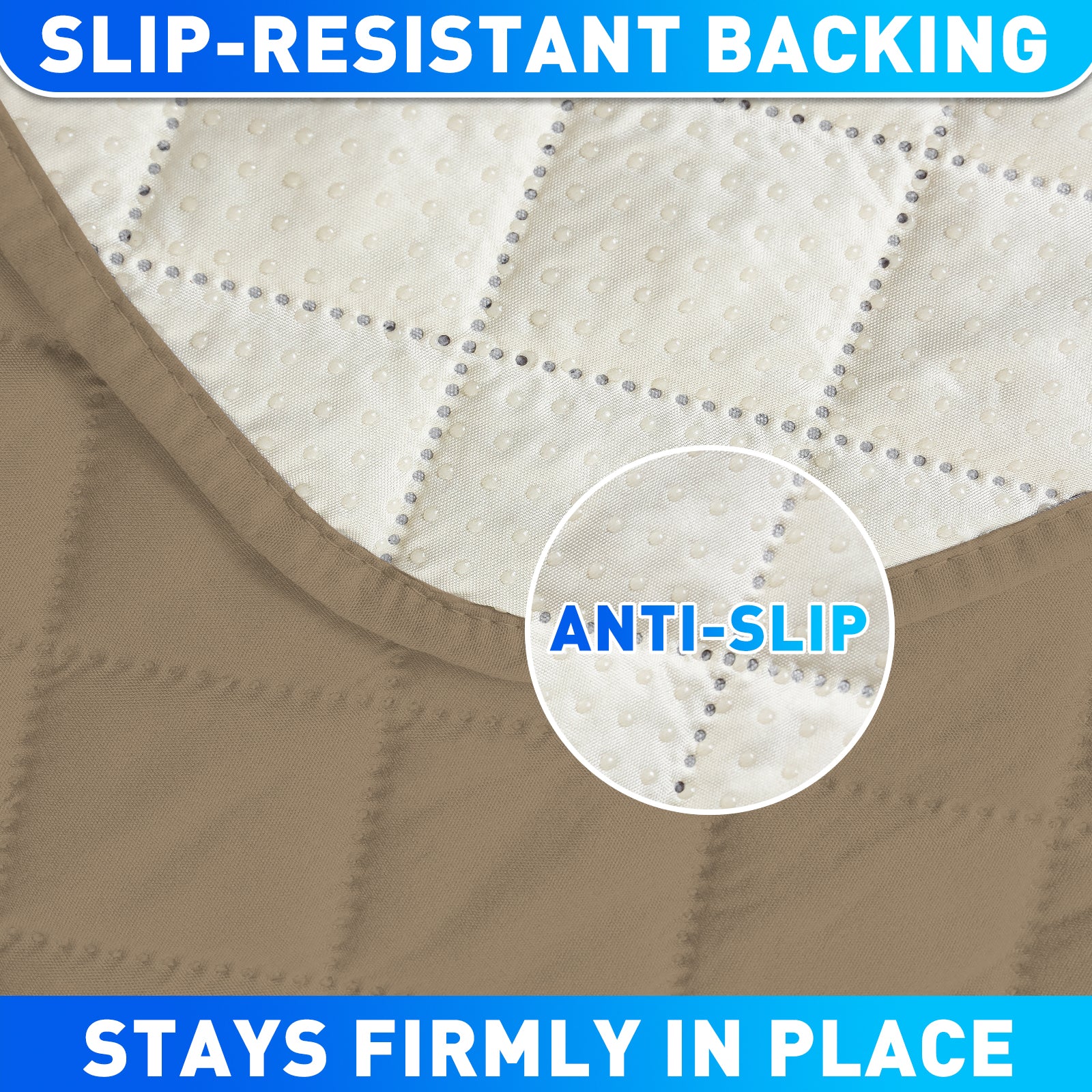 Waterproof 1 Seater Armchair Cover with Non-Slip Backing and Pockets