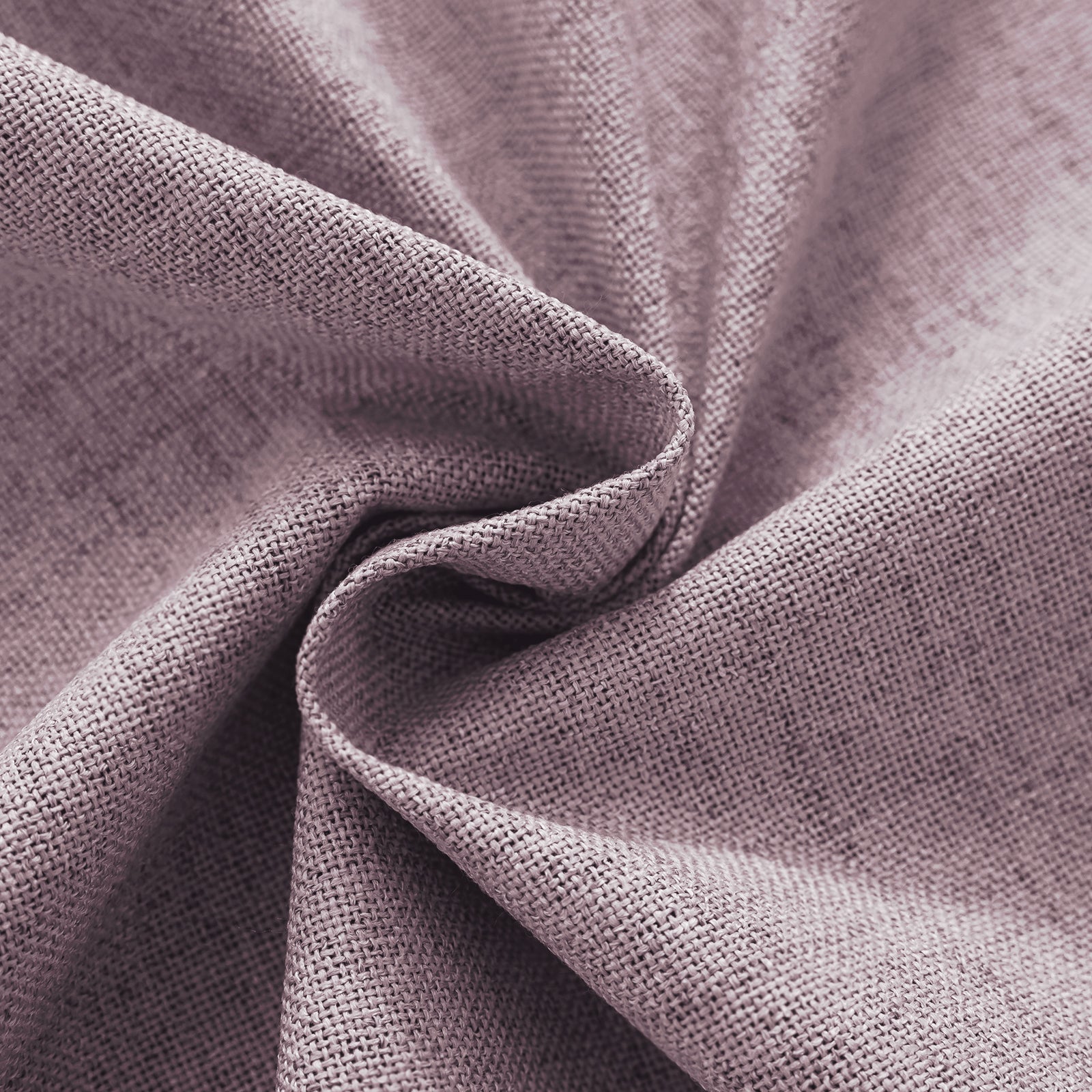 2 Pieces 100% Blackout Linen Curtains 140x175 cm Thermal