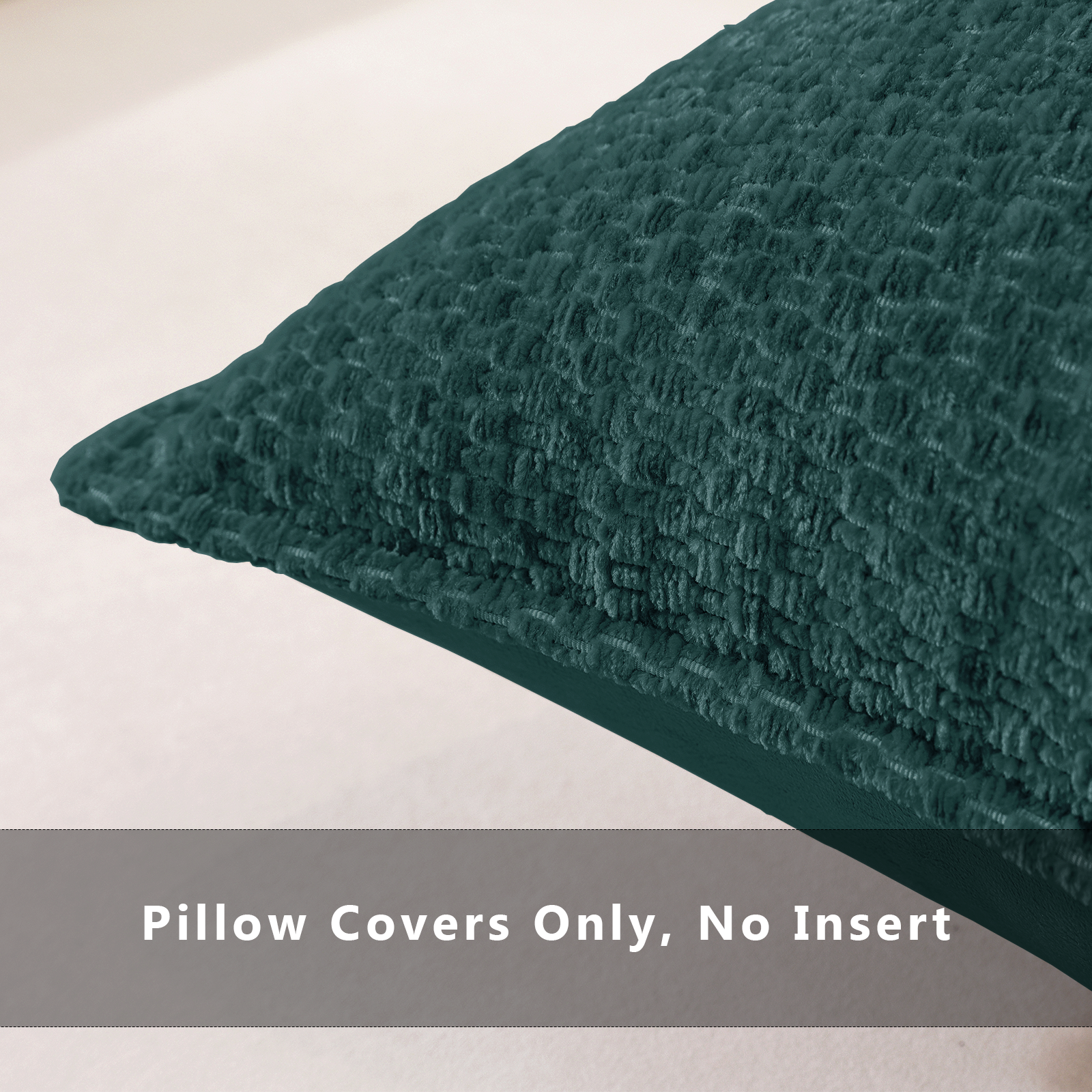 Ystyle Chenille Sofa Cushion Covers 40 x 40 cm, 2 Pieces, Soft Durable Cushion Cover, Cushion Cover with Corazón Shape, Decorative Cushion Covers Living Room