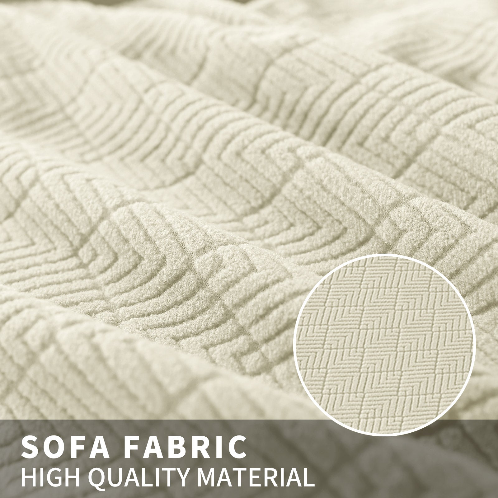 YSTYLE 4 pezzi coprisedie elastici con motivo jacquard a diamante