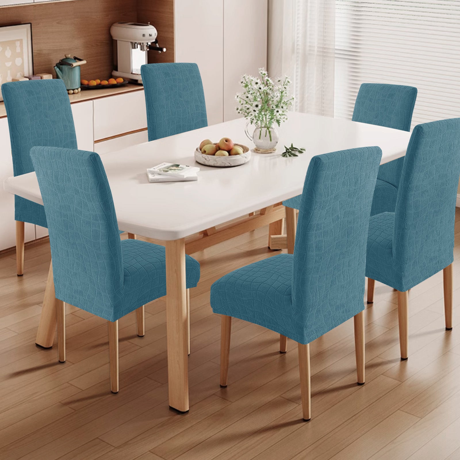 YSTYLE 6 pezzi di coprisedie universali elastici con schienale