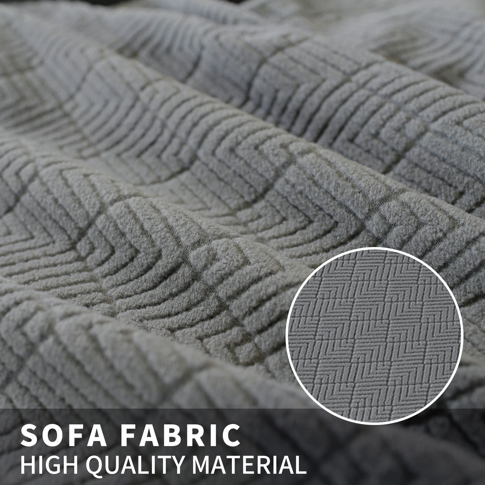 YSTYLE 4 pezzi coprisedie elastici con motivo jacquard a diamante