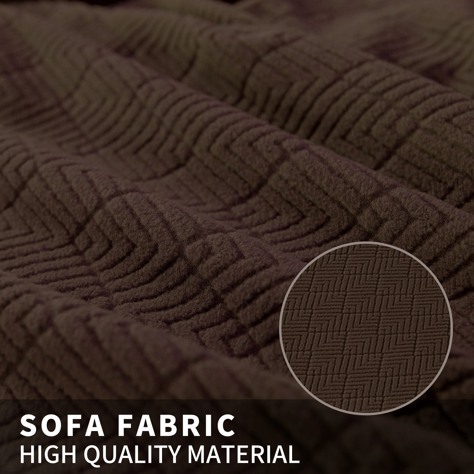 YSTYLE 4 pezzi coprisedie elastici con motivo jacquard a diamante