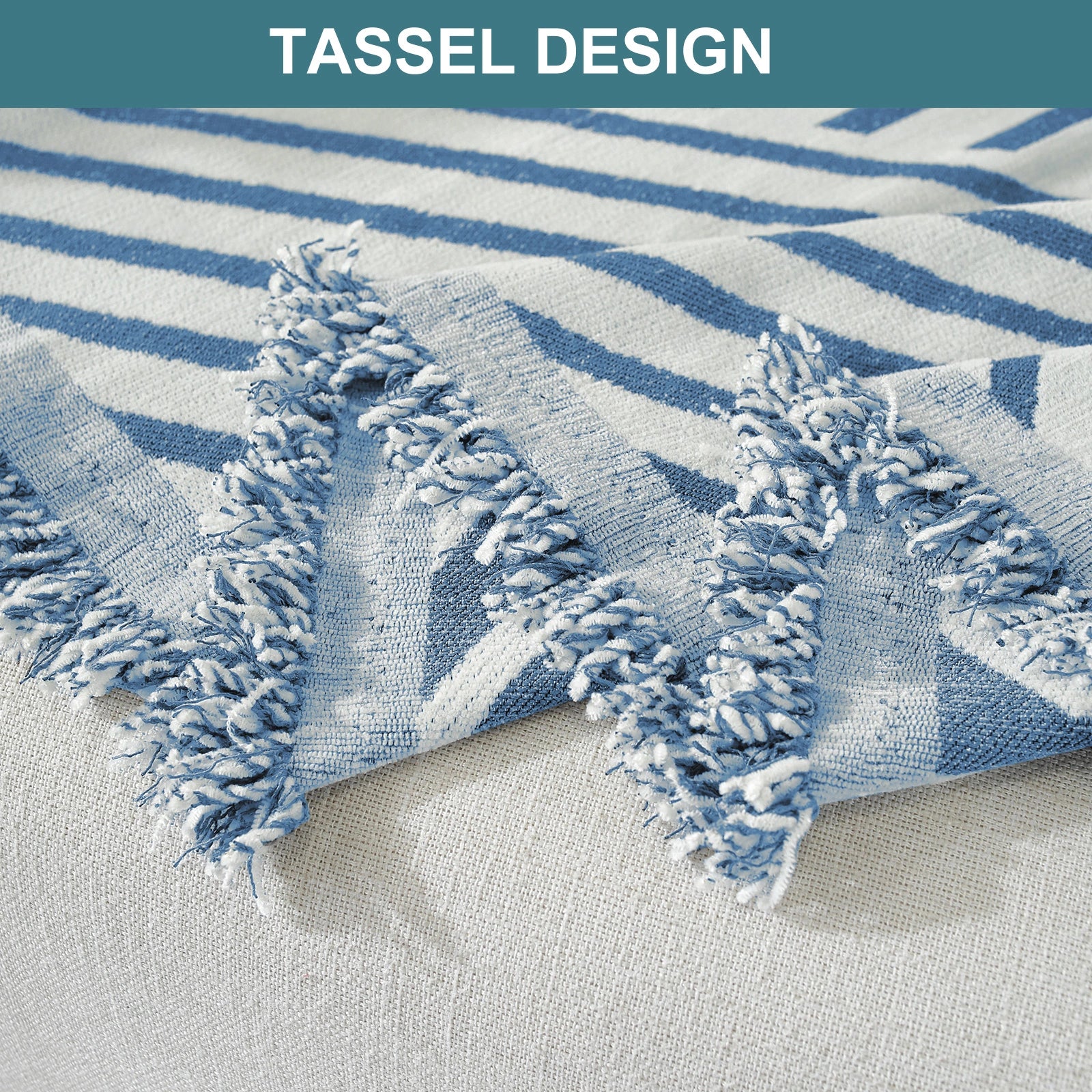 YSTYLE 3 Seater Sofa Blanket,Full Coverage,Stain-Resistant,All-Season Design-Line Crossing