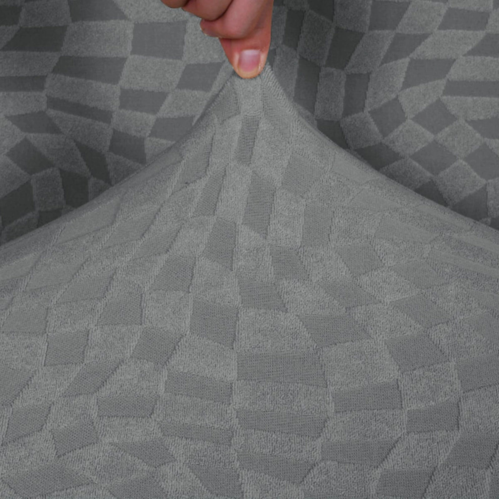 YSTYLE Stretch Sofa Seat Cover Large 1 Seater Geometric Anti Slip-YSTYLE