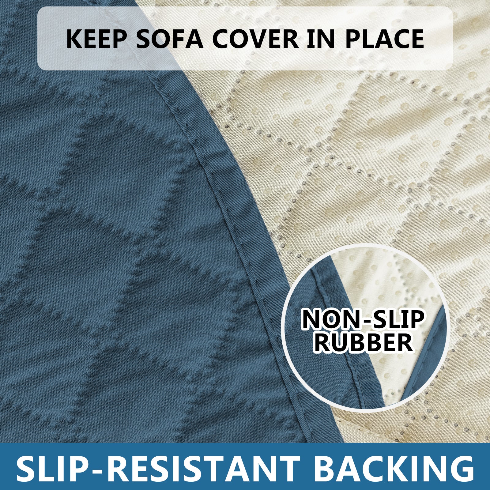 Copertura per divano impermeabile YSTYLE per 3 posti con braccioli, antiscivolo